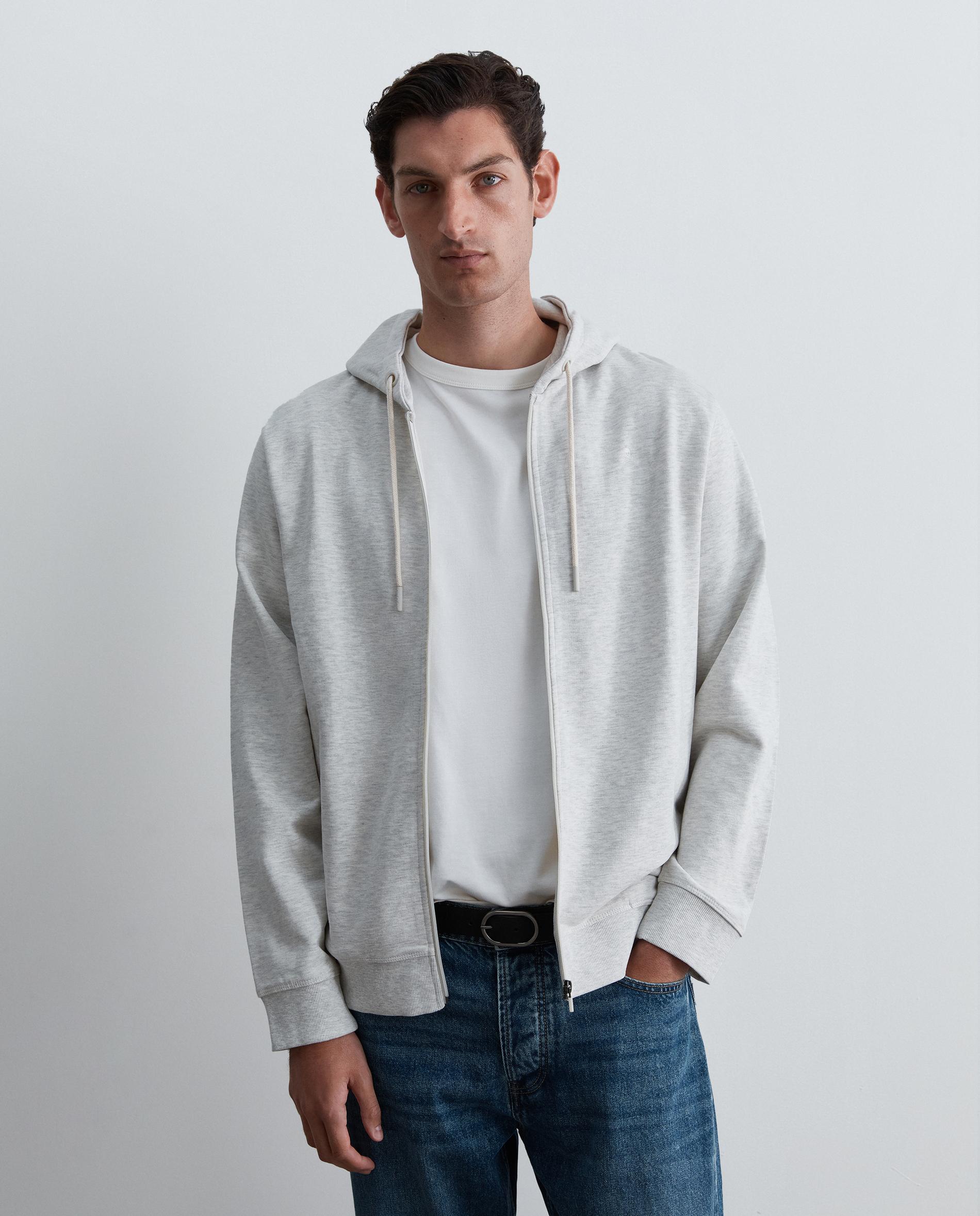 Sudadera con capucha de hombre con cierre de cremallera - Scalpers - Gris claro Gris claro-1