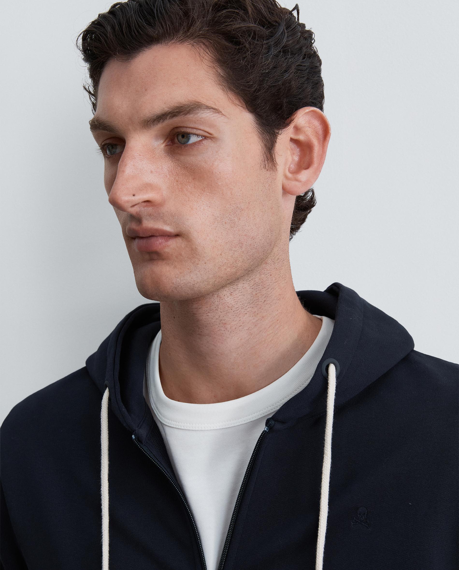 Sudadera con capucha de hombre con cierre de cremallera - Scalpers - Azul marino Azul marino-4