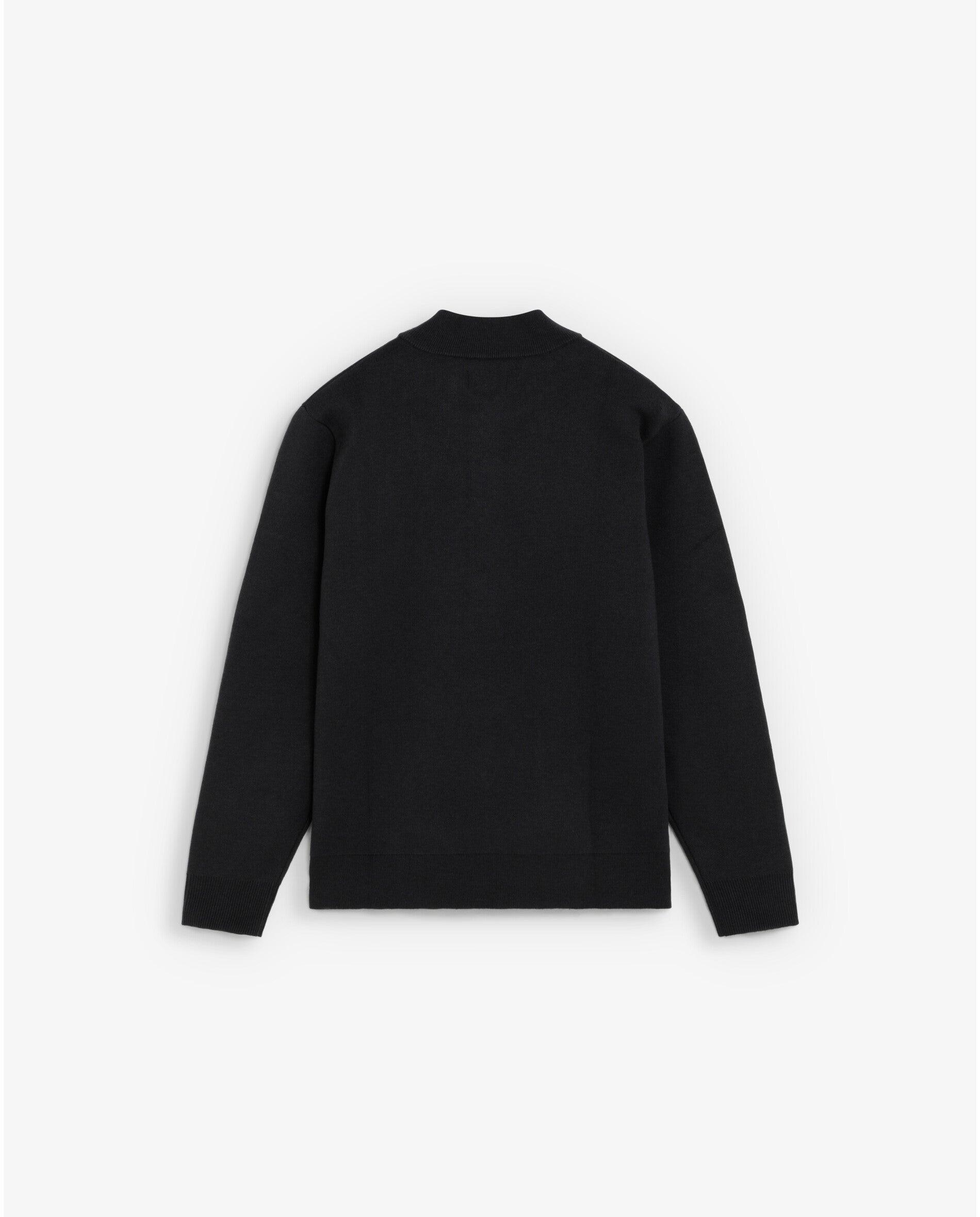Cárdigan de hombre con cuello en rib y bolsillos parche - Scalpers - Antracita Antracita-2