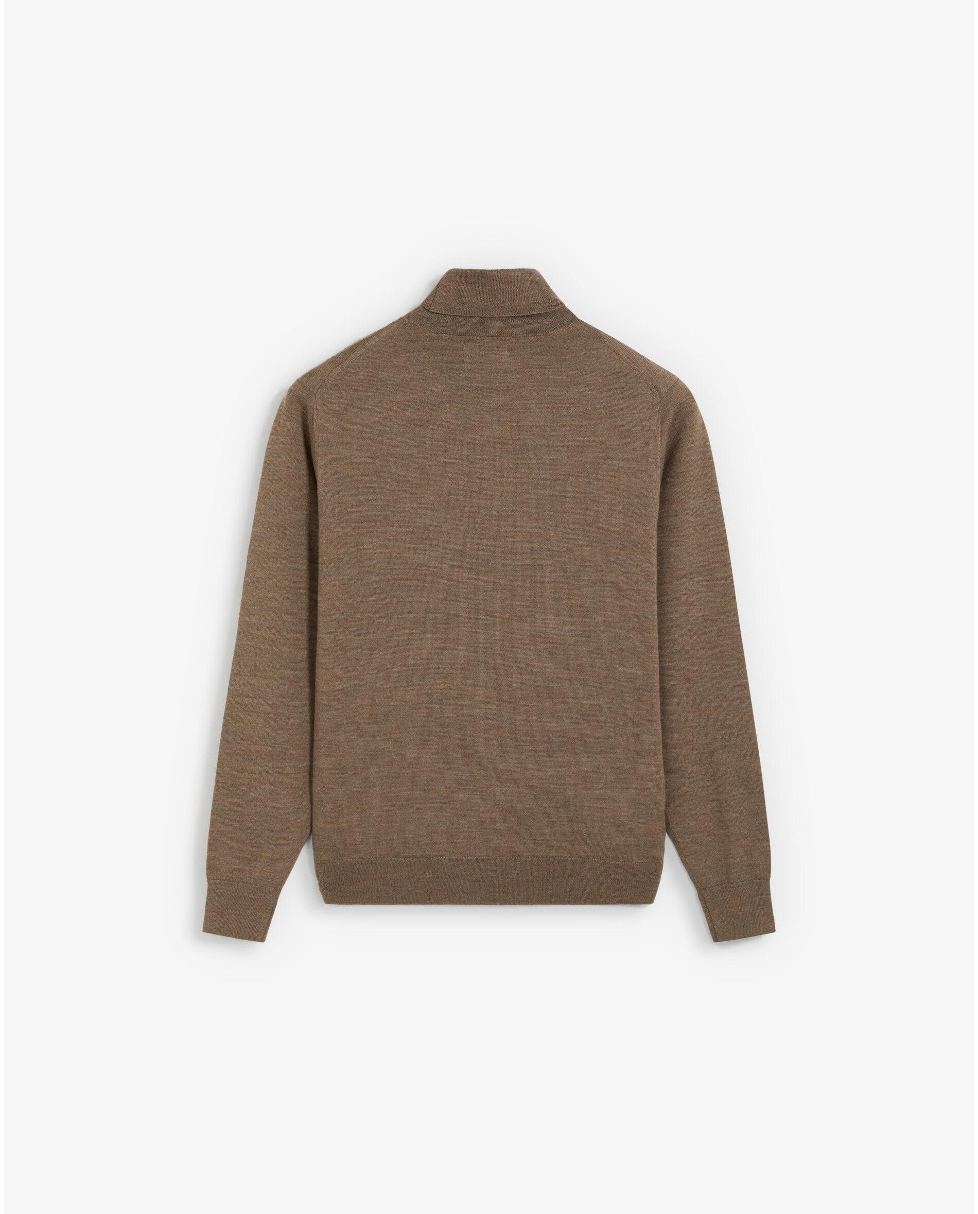 Jersey de hombre de lana merino con cuello vuelto - Scalpers - Topo Topo-2