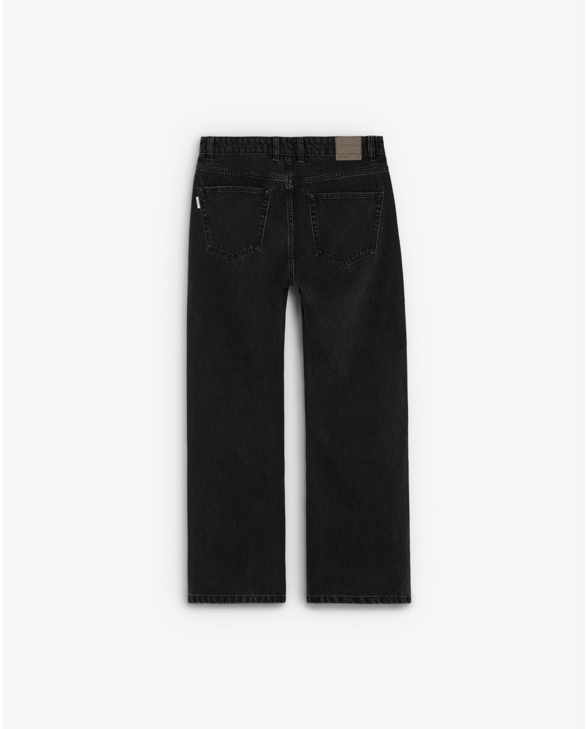 Vaquero regular de hombre cinco bolsillos con trabillas en la cintura - Scalpers - Negro Negro-2