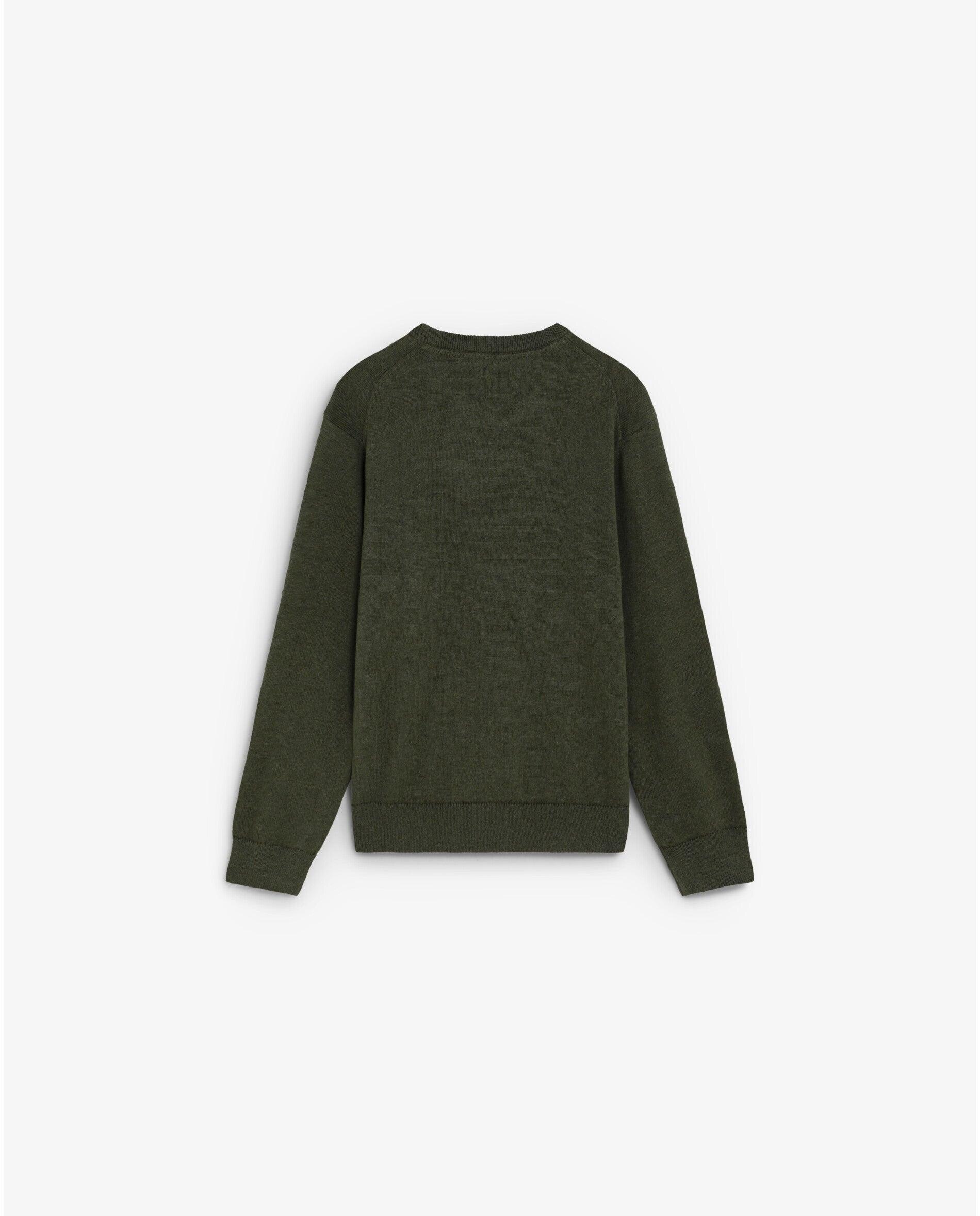 Jersey de niño con calavera frontal en relieve a tono - Scalpers - Verde militar Verde militar-2