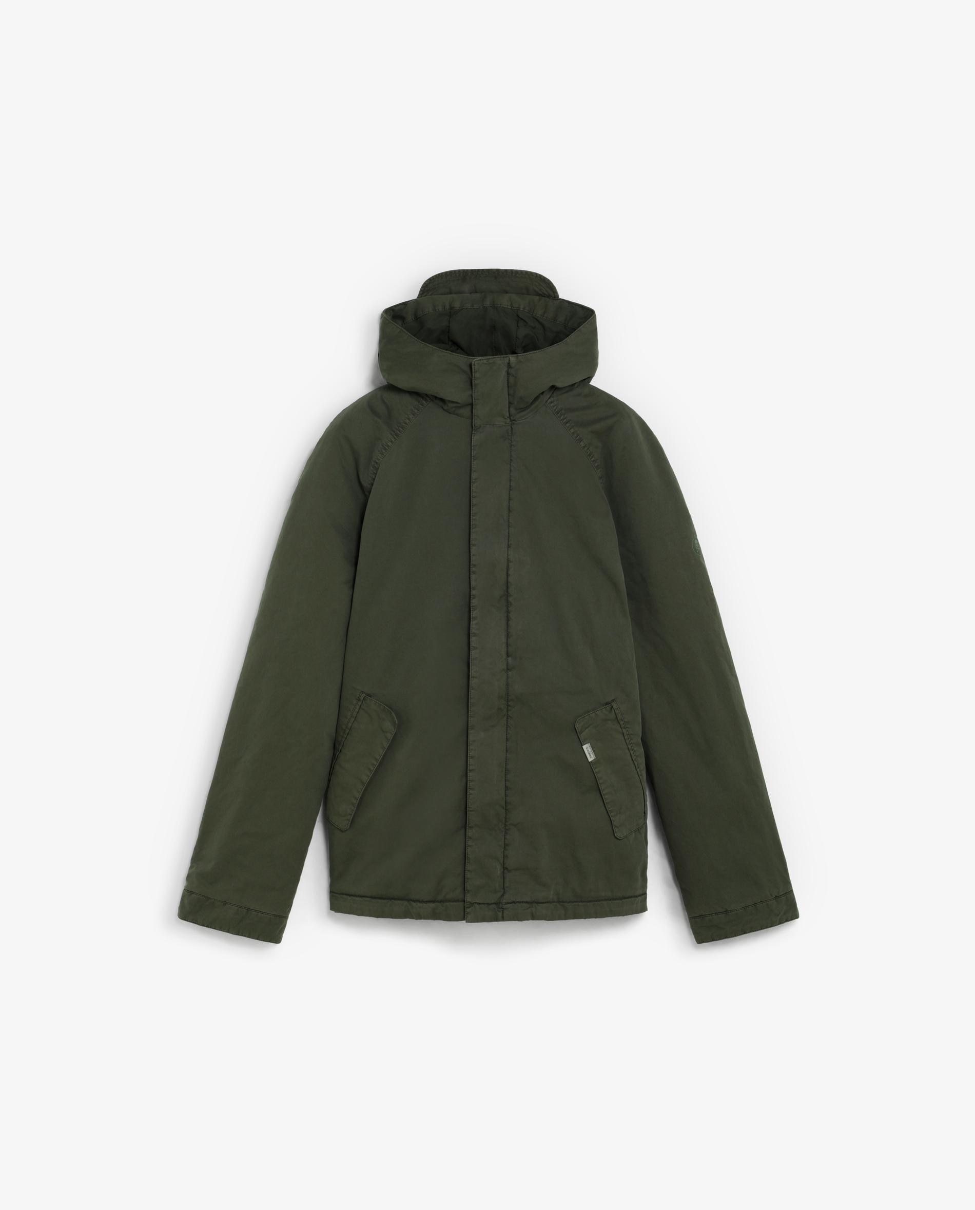 Imagen 0 de Chaqueta de hombre efecto lavado con capucha Verde militar