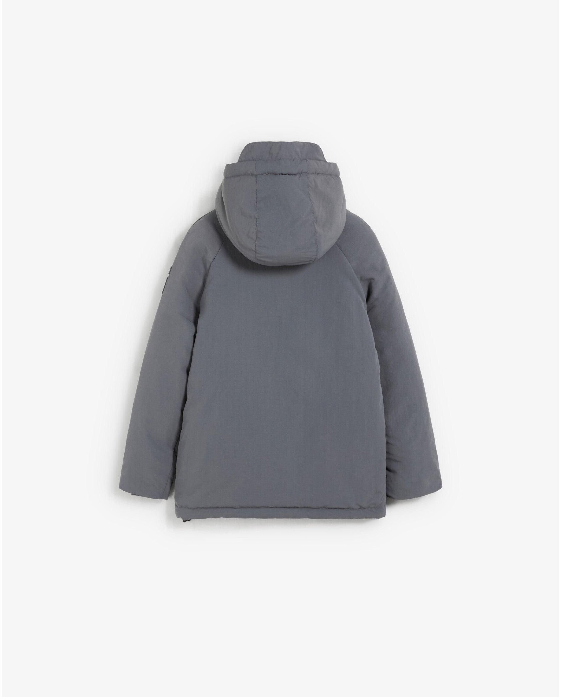 Parka de niño en tejido técnico acolchado con capucha - Scalpers - Azul grisáceo Azul grisáceo-2