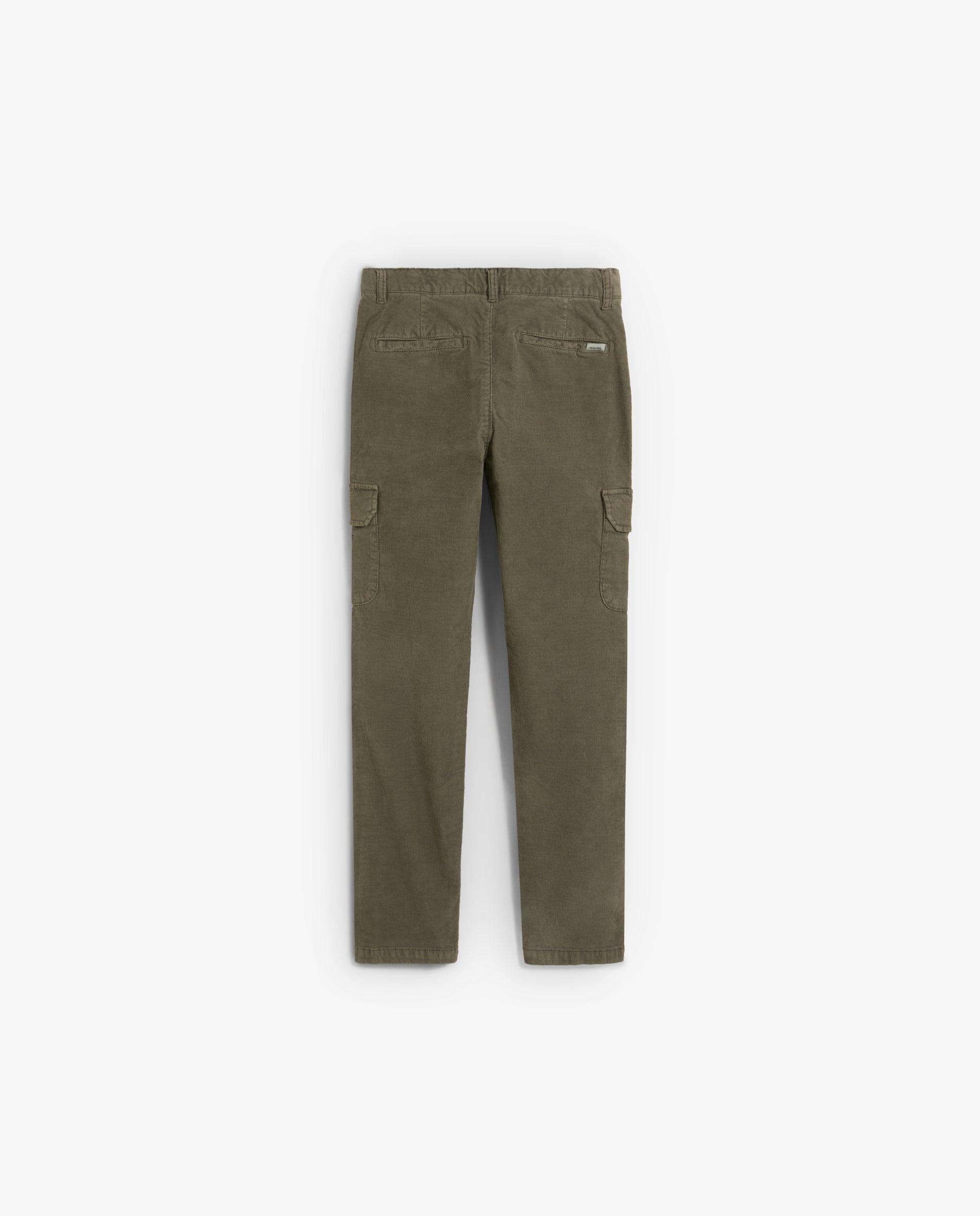 Imagen 2 de Pantalón cargo de niño ligeramente elástico con trabillas en la cintura - Scalpers - Kaki Kaki