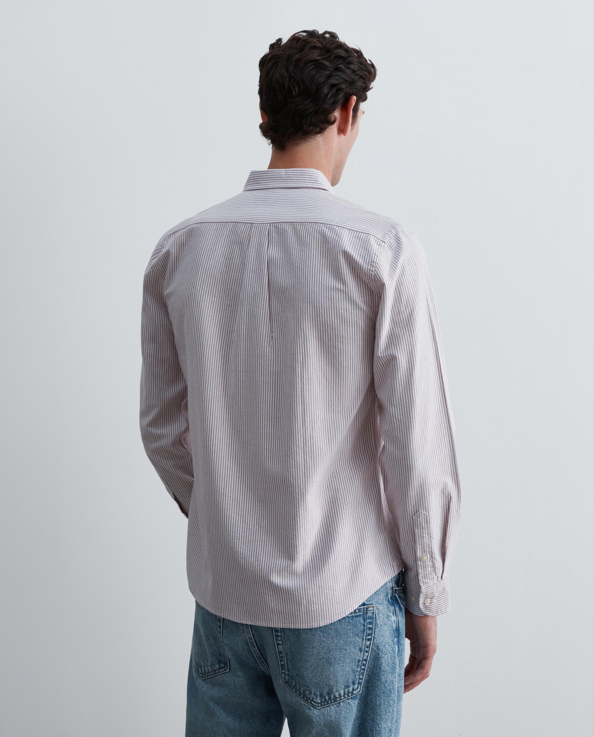 Camisa oxford de hombre regular fit de rayas - Scalpers - Burdeos Burdeos-2