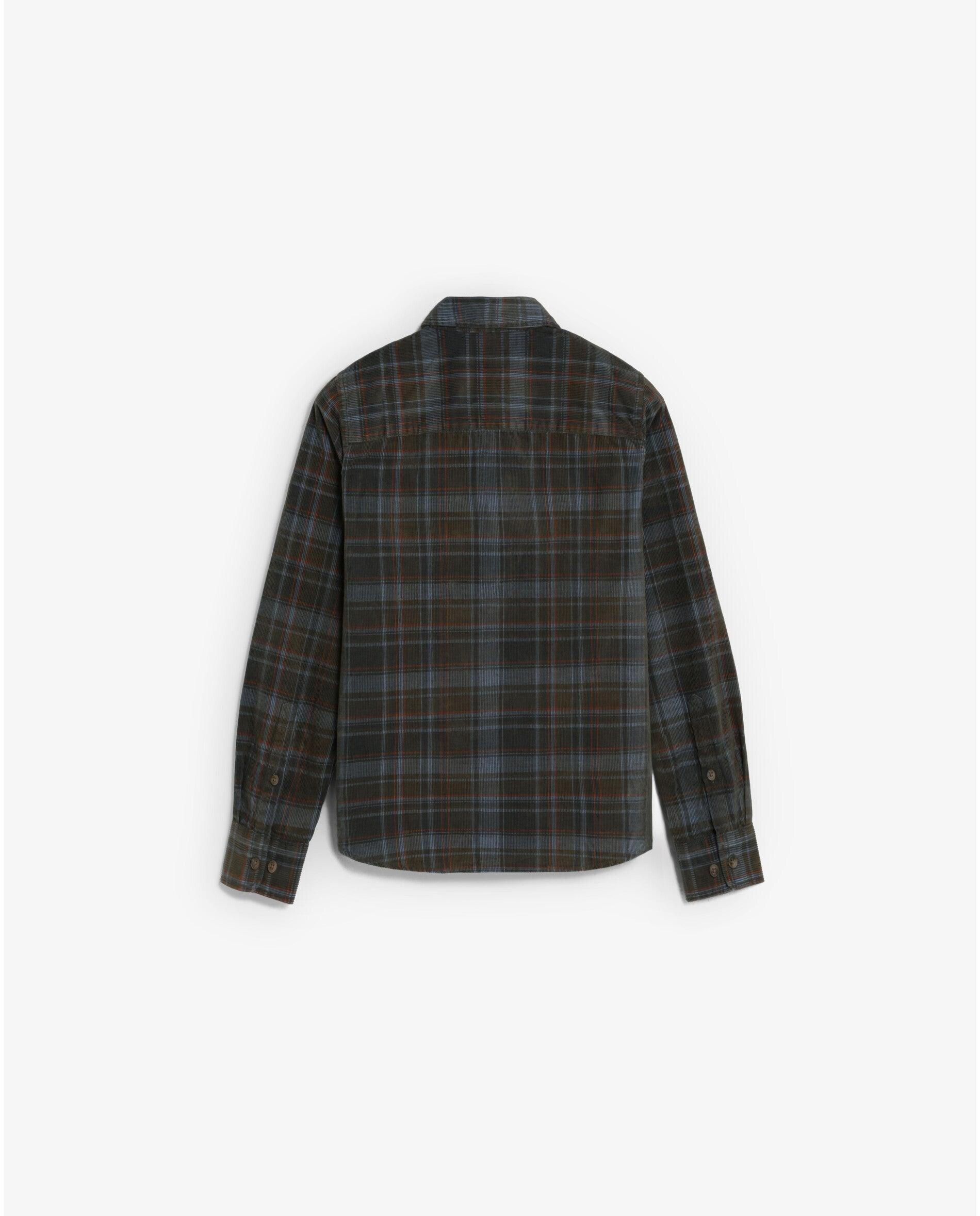 Camisa de niño regular fit con estampado de cuadros - Scalpers - Marrón Marrón-2