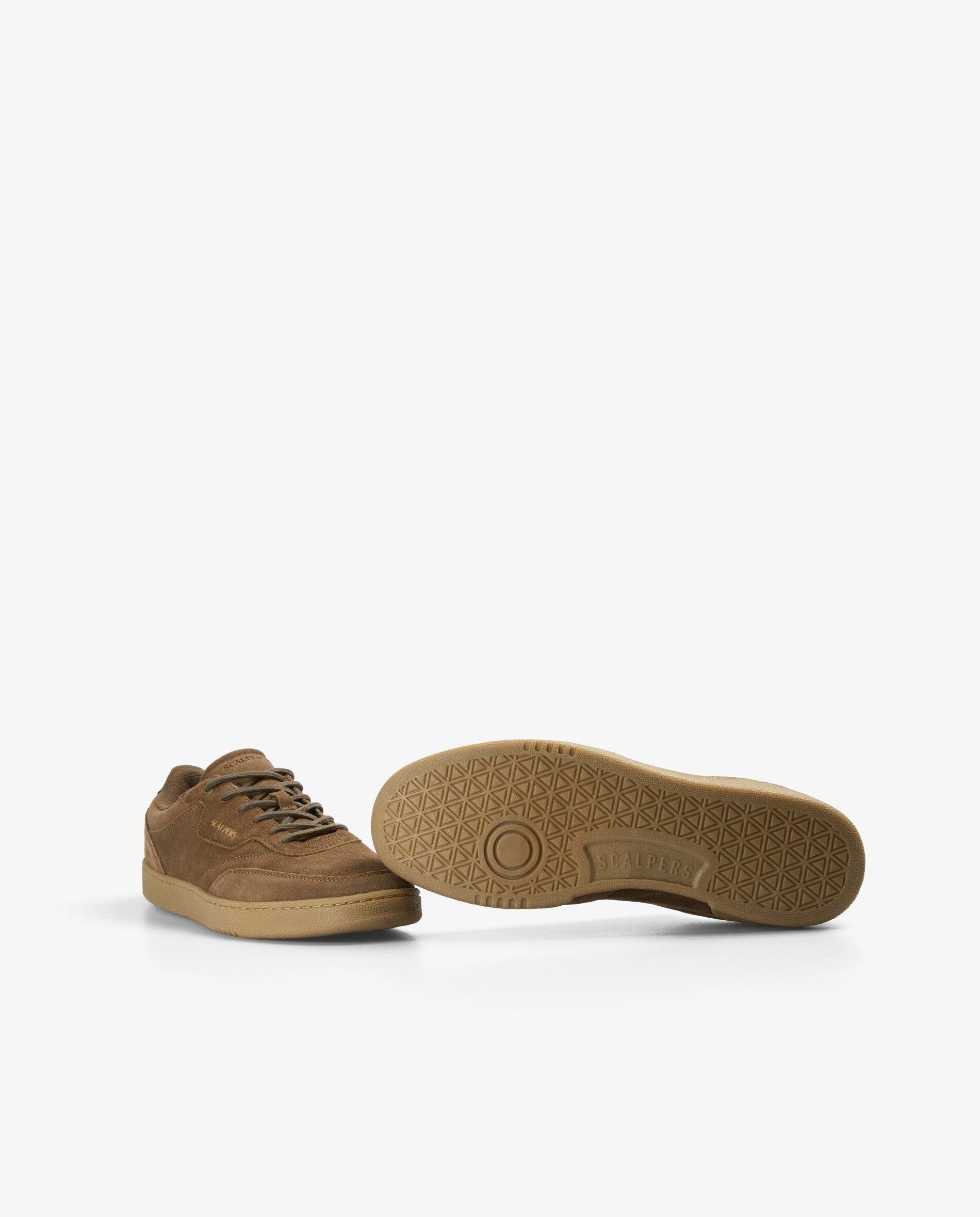 Zapatillas de vestir de hombre con talón a contraste y suela a tono - Scalpers - Topo Topo-4