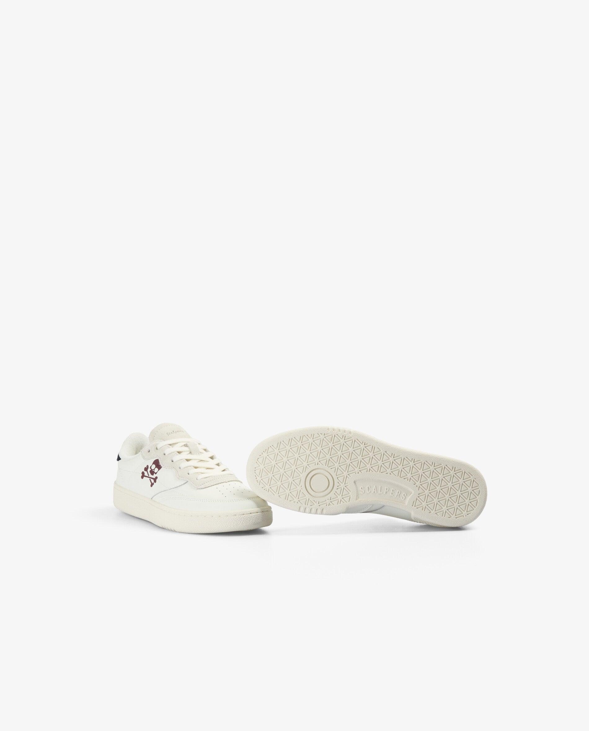 Zapatillas de piel de niño con detalles en ante y cierre de cordones - Scalpers - Navy Navy-4