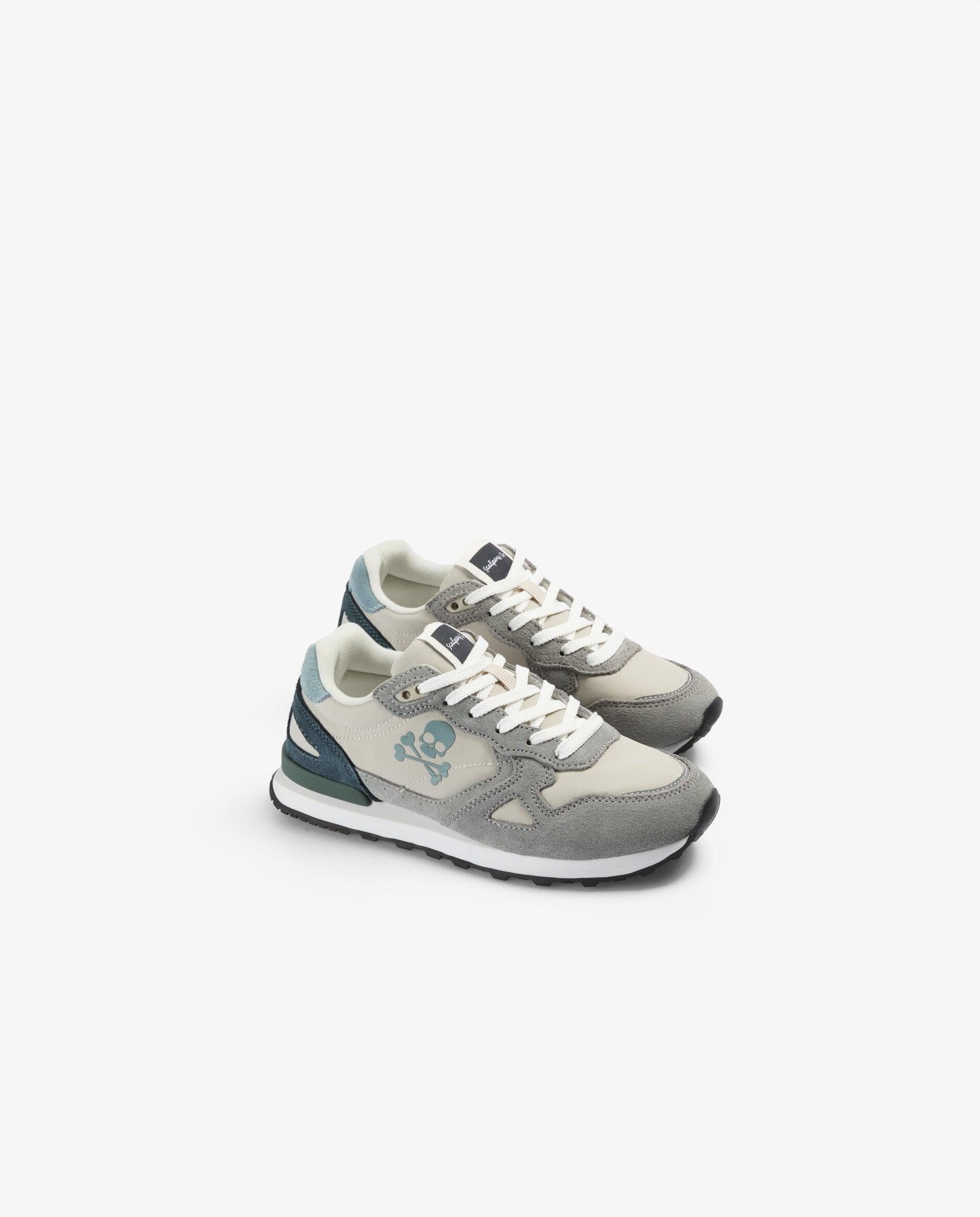 Zapatillas deportivas de niño de corte bajo con suela dentada - Scalpers - Gris claro Gris claro-2