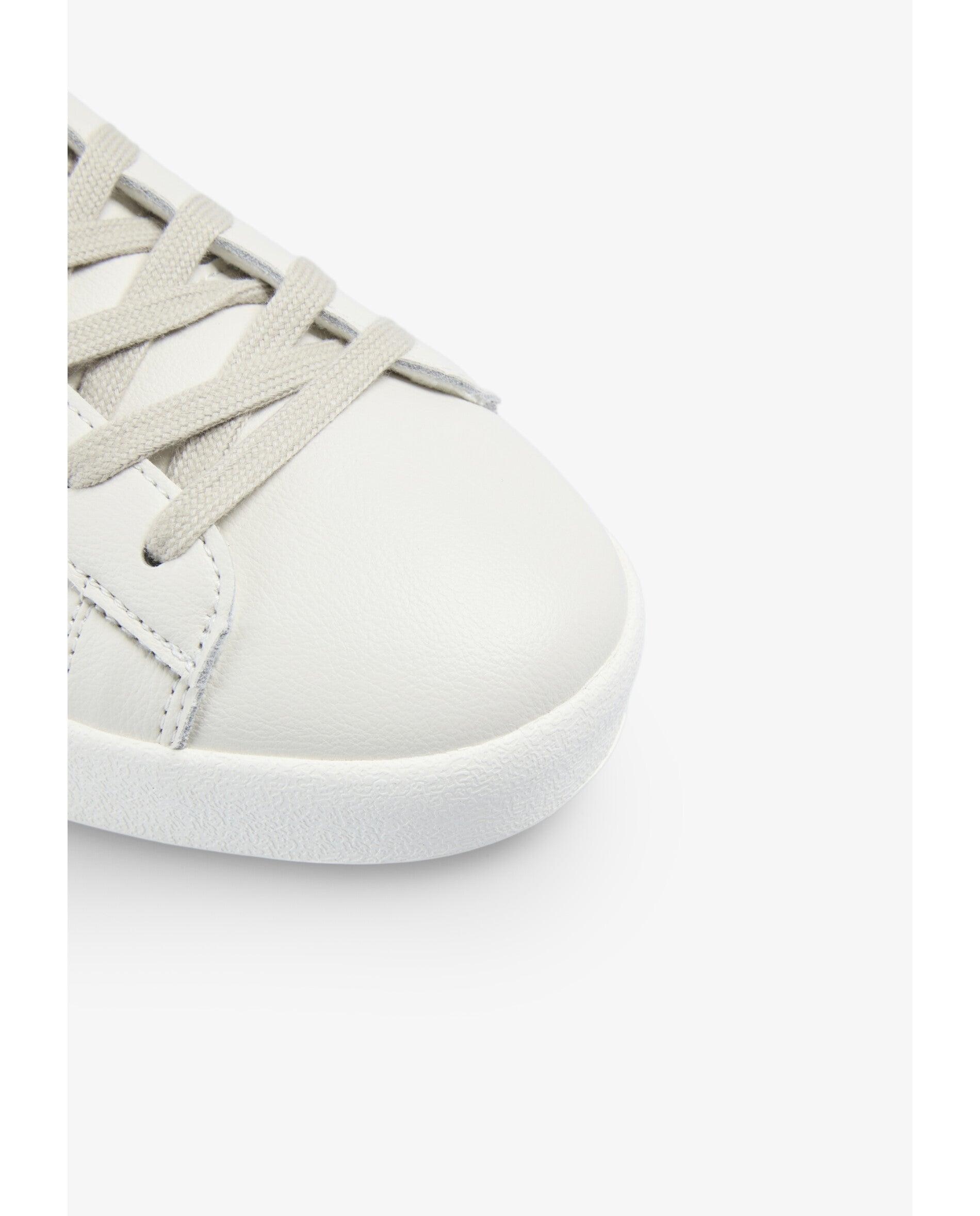Zapatillas de vestir de hombre en piel con detalle a contraste en el talón - Scalpers - Azul/Blanco Azul/Blanco-5