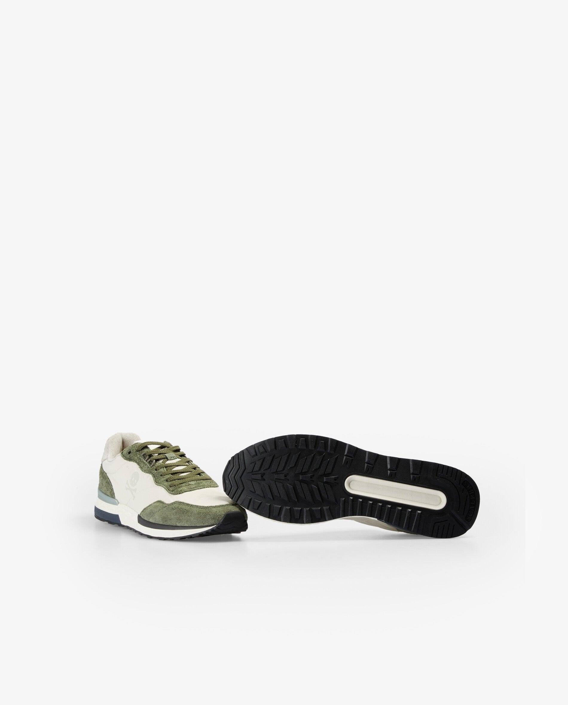 Deportivas de hombre combinadas con cierre de cordones - Scalpers - Gris claro Gris claro-4