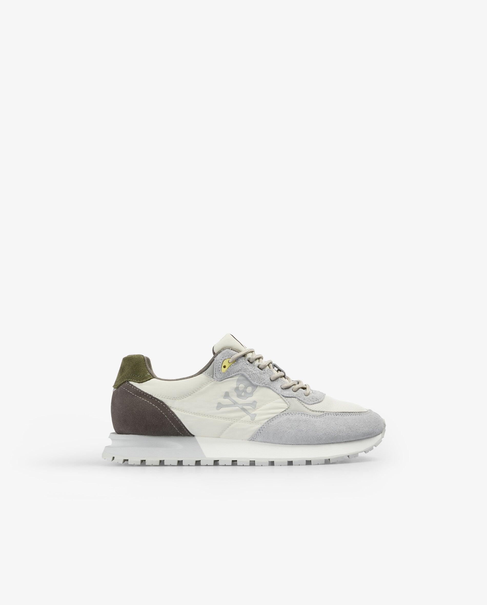 Zapatillas retro de hombre combinadas con suela dentada - Scalpers - Kaki Kaki-1