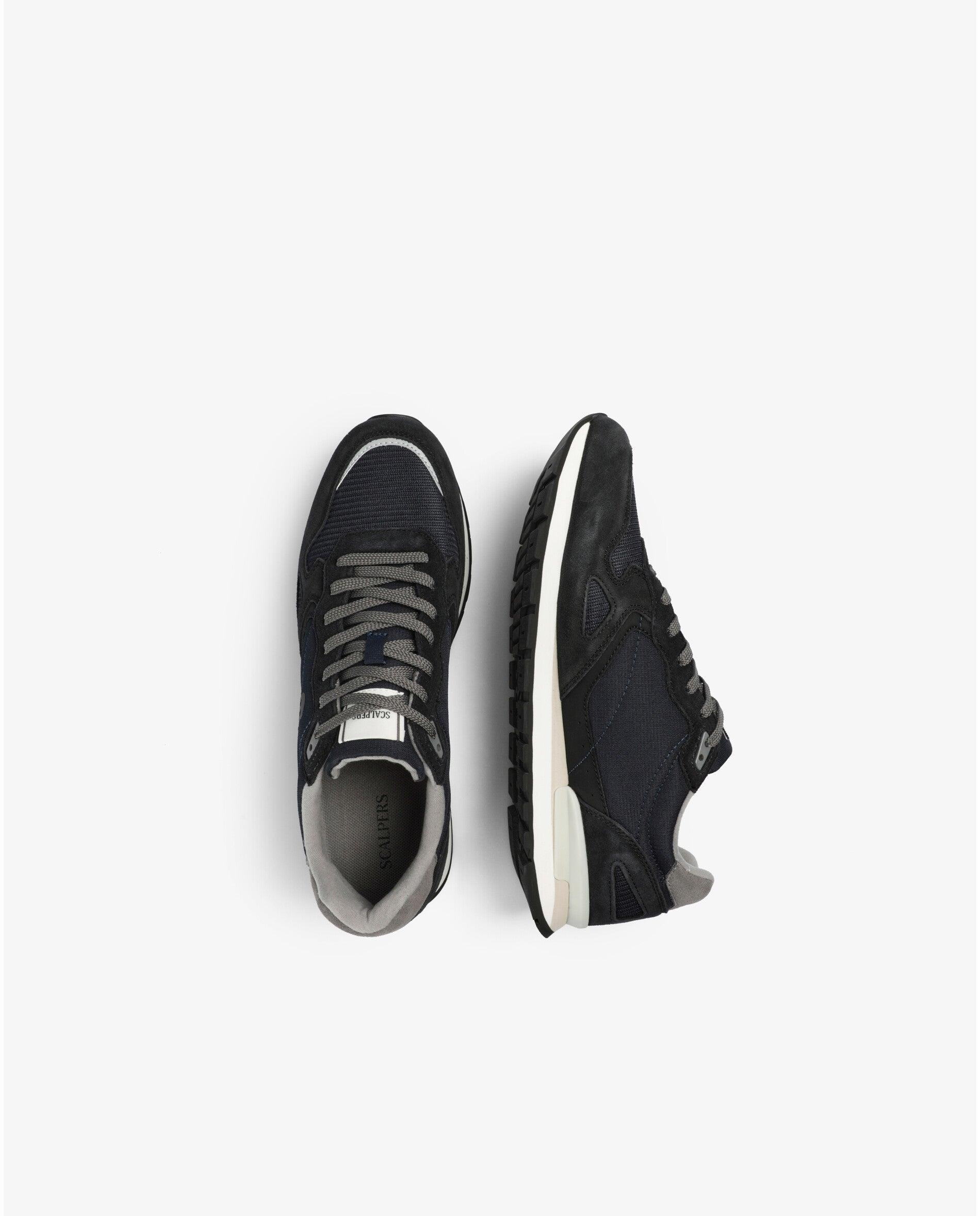 Zapatillas vintage de hombre en ante y malla - Scalpers - Navy Navy-8