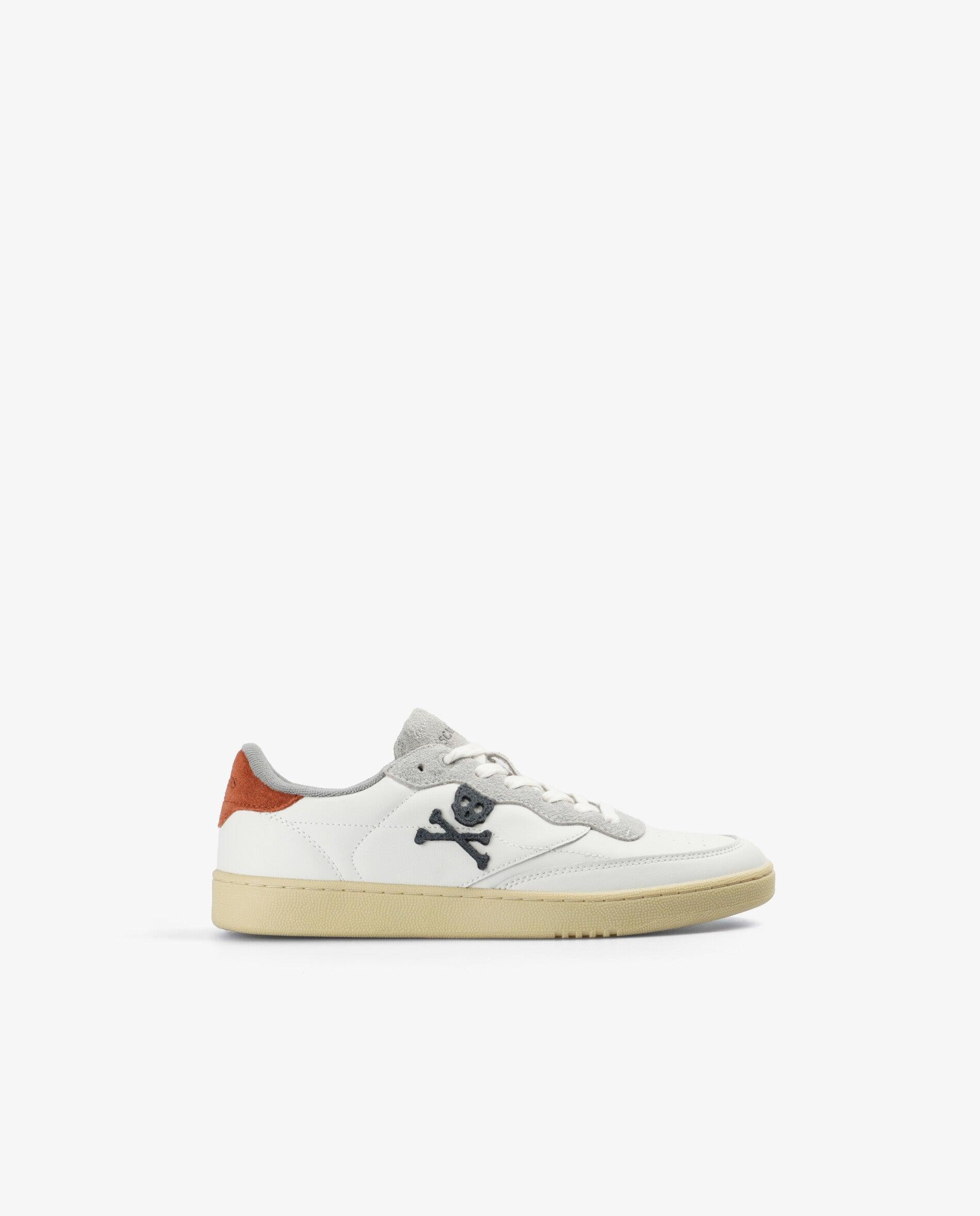 Imagen 0 de Deportivas de hombre de piel con detalles de ante a contraste Blanco