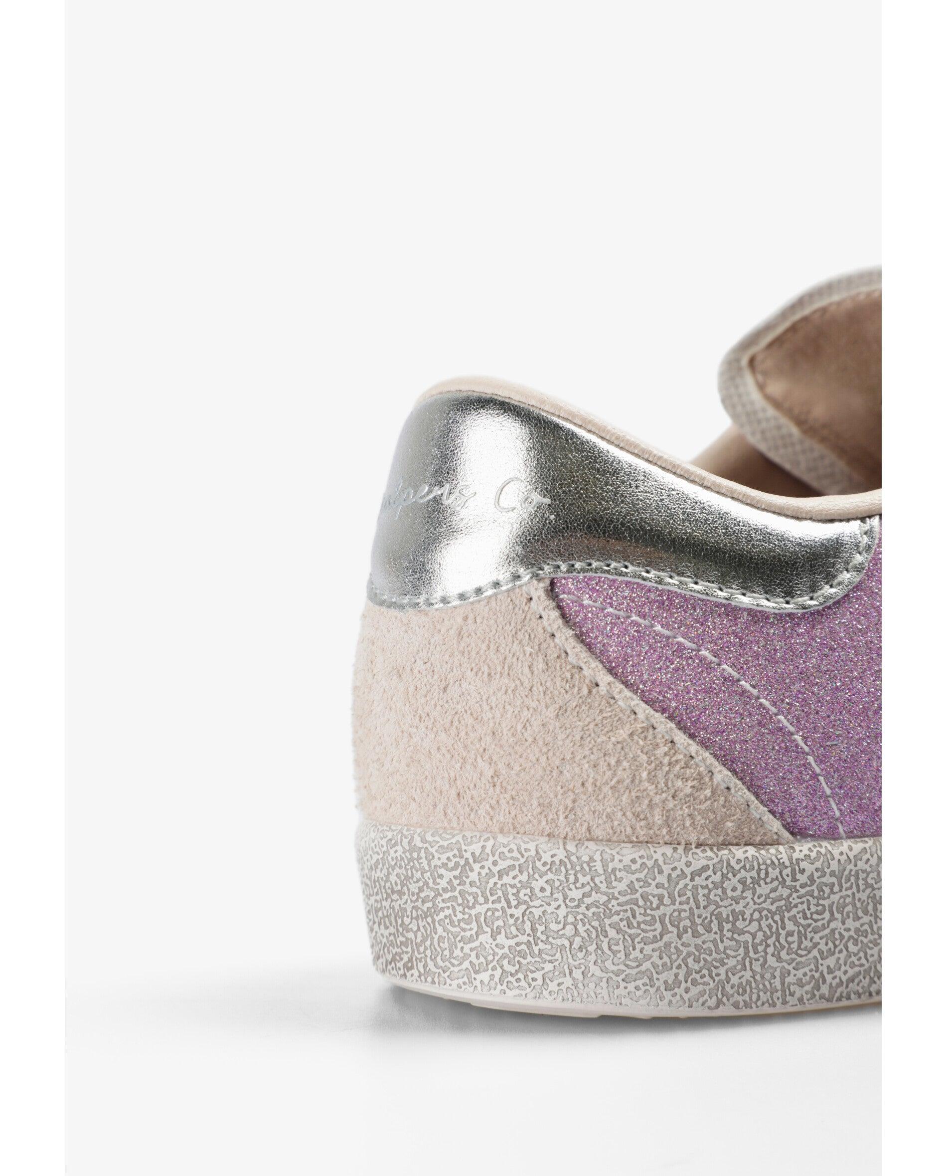 Zapatillas bajas de niña estilo retro con detalles metalizados - Scalpers - Rosa Rosa-7