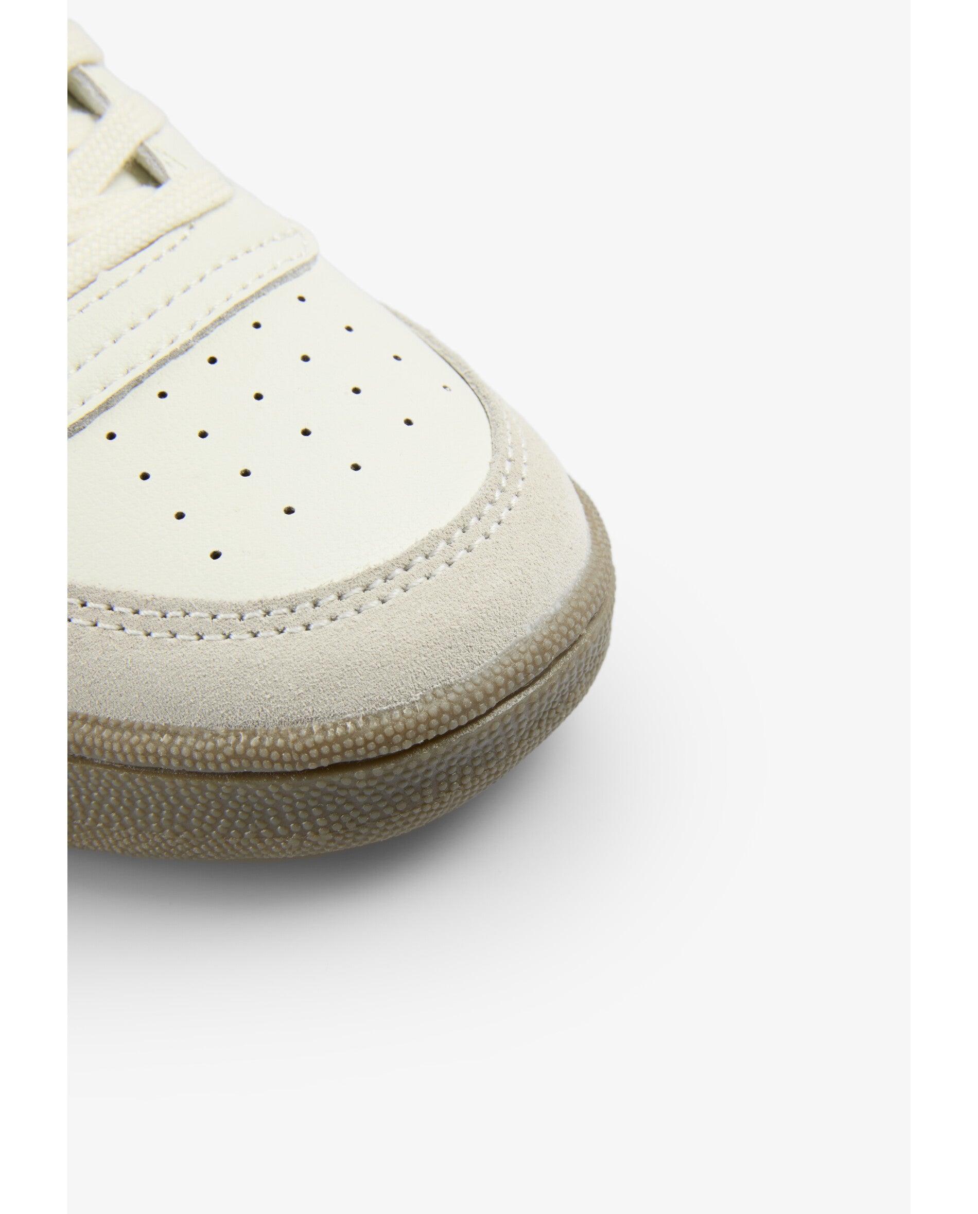 Zapatillas de piel de niño con detalles en ante y cierre de cordones - Scalpers - Marrón Marrón-5