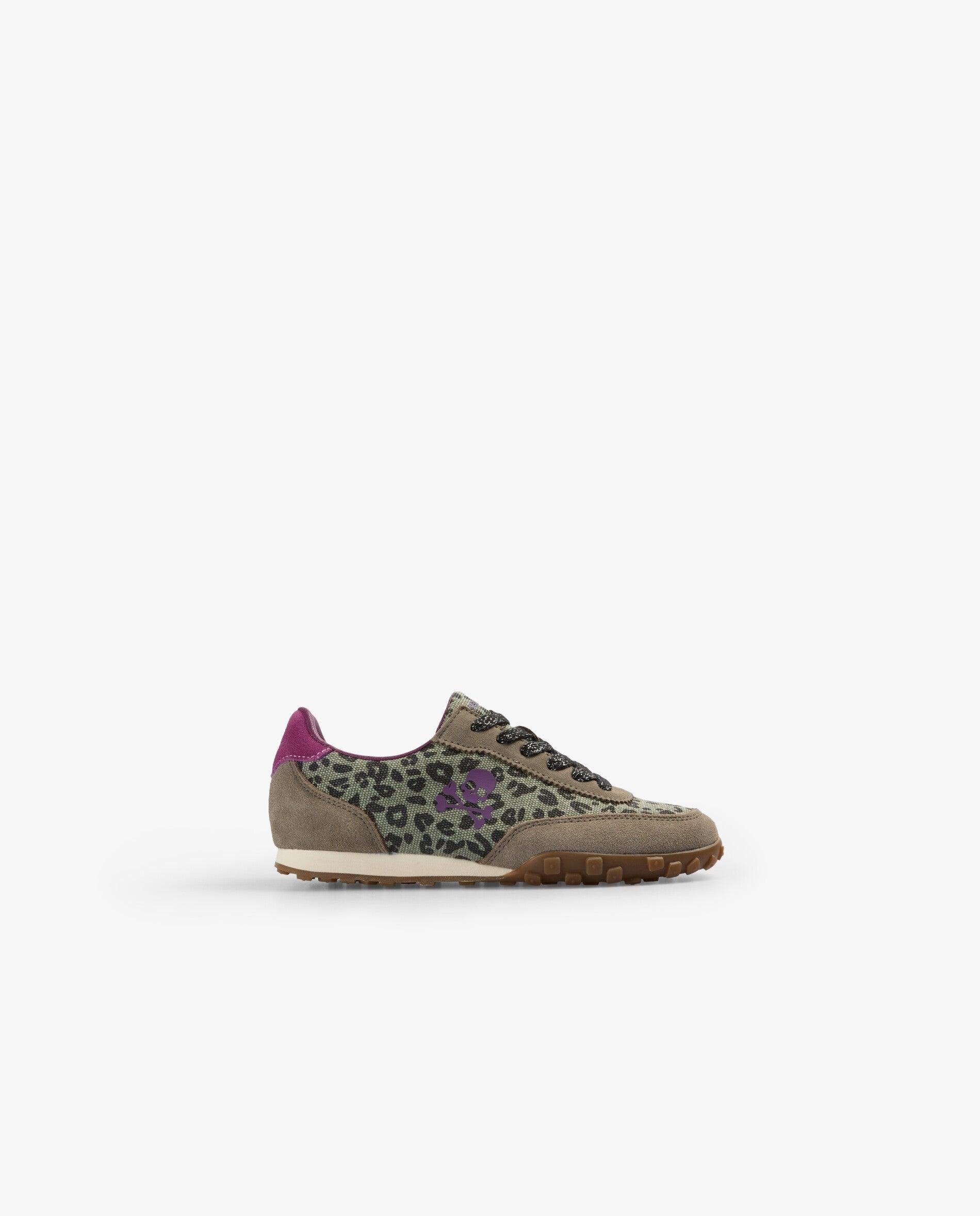 Imagen 0 de Zapatillas deportivas de niña animal print con detalles en ante Multicolor