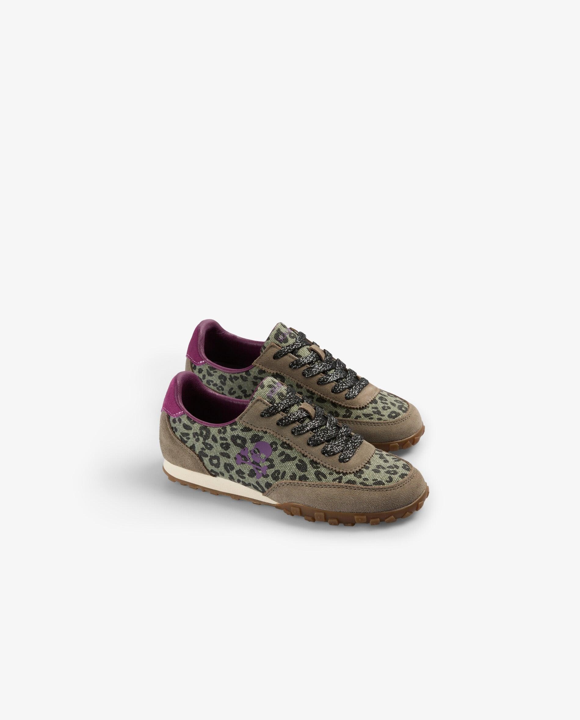 Zapatillas deportivas de niña animal print con detalles en ante - Scalpers - Multicolor Multicolor-2