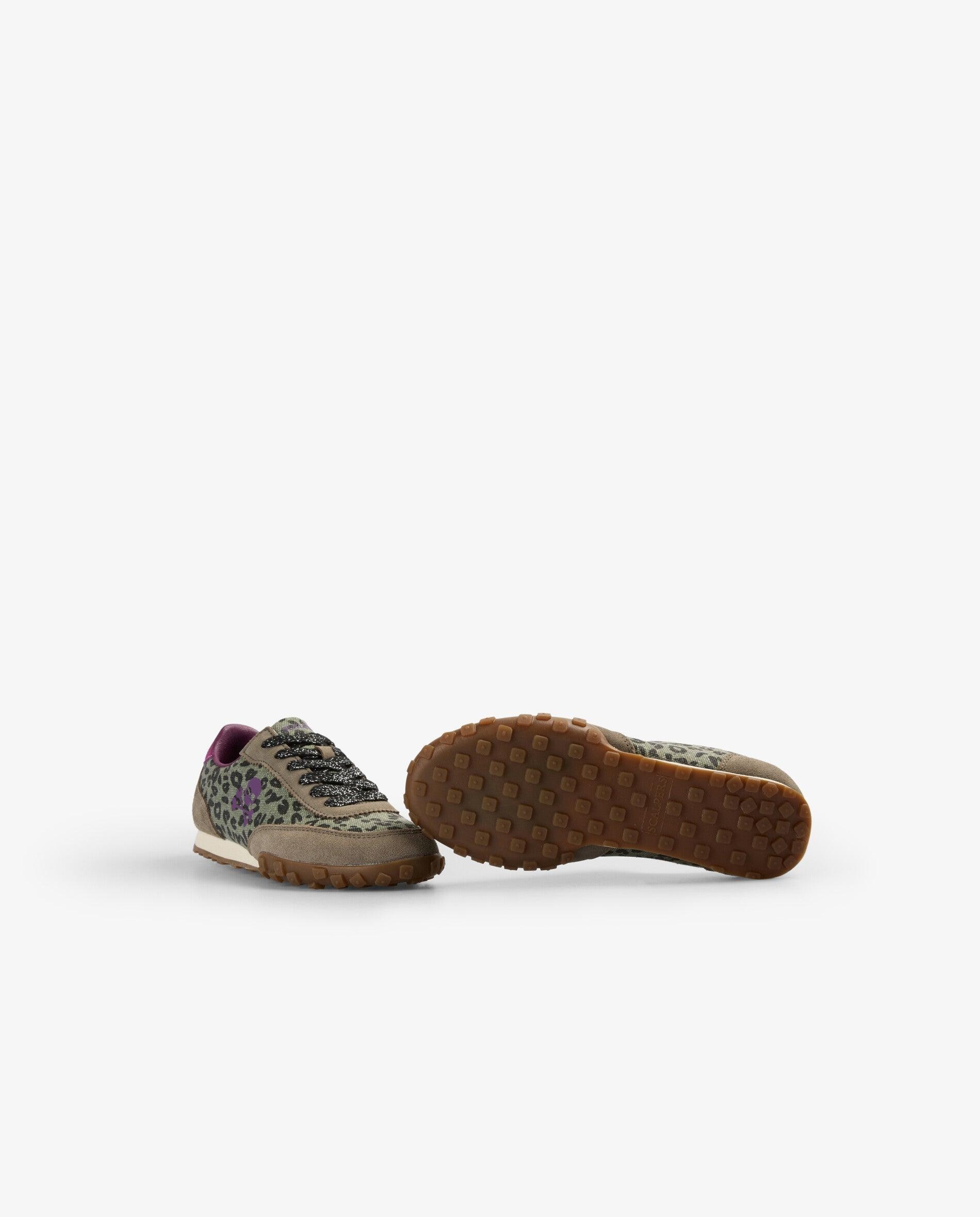 Zapatillas deportivas de niña animal print con detalles en ante - Scalpers - Multicolor Multicolor-4