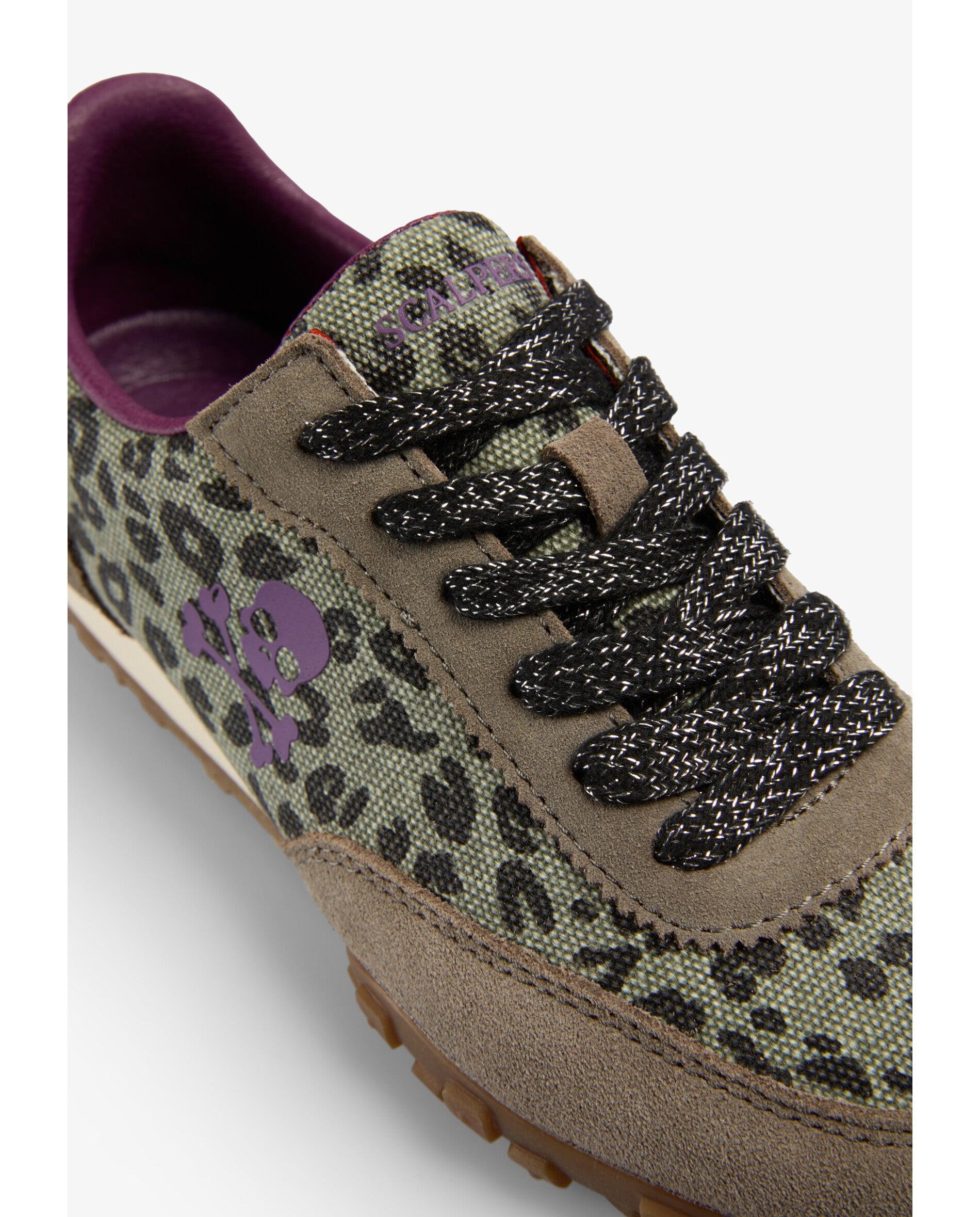 Zapatillas deportivas de niña animal print con detalles en ante - Scalpers - Multicolor Multicolor-6