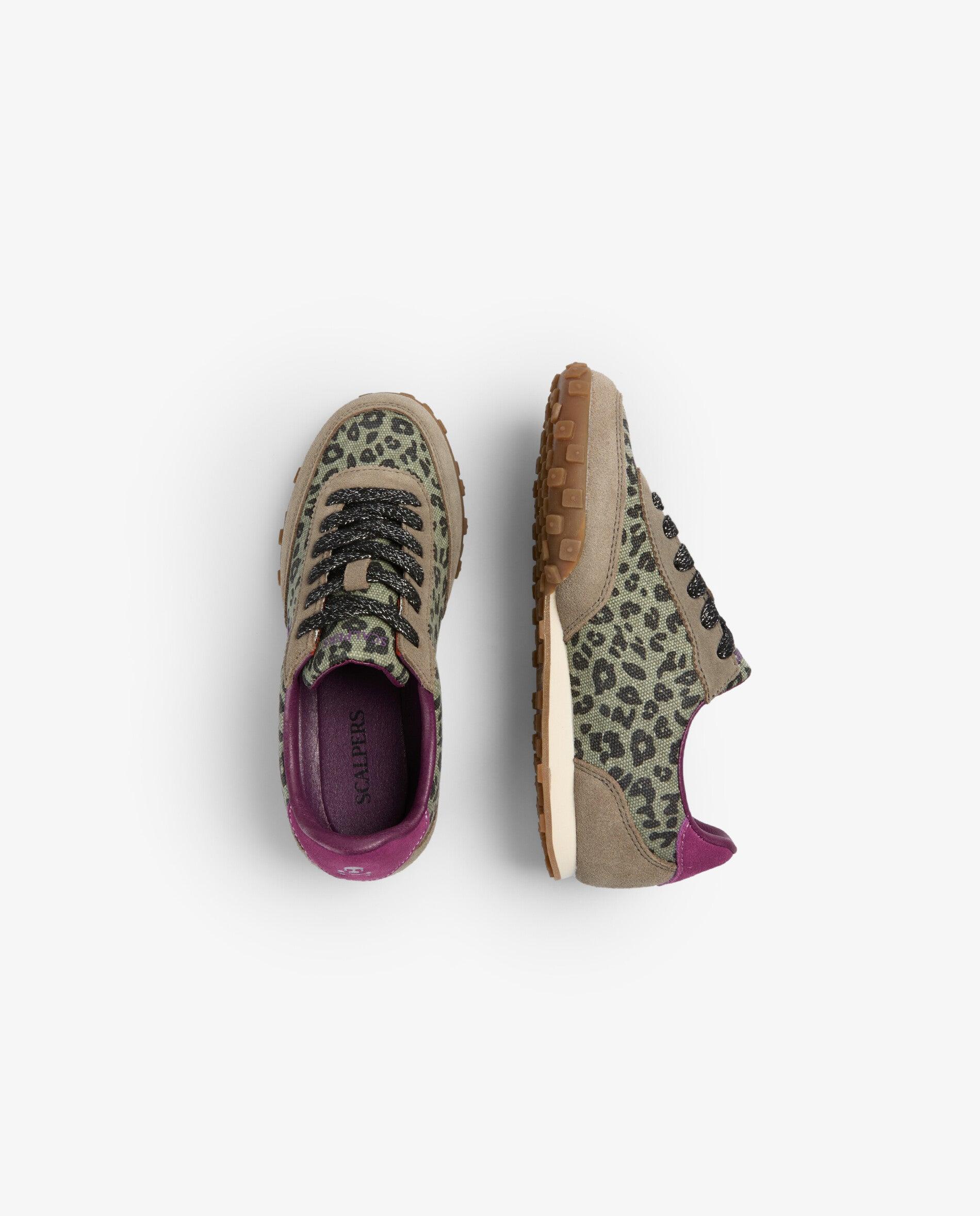 Zapatillas deportivas de niña animal print con detalles en ante - Scalpers - Multicolor Multicolor-8