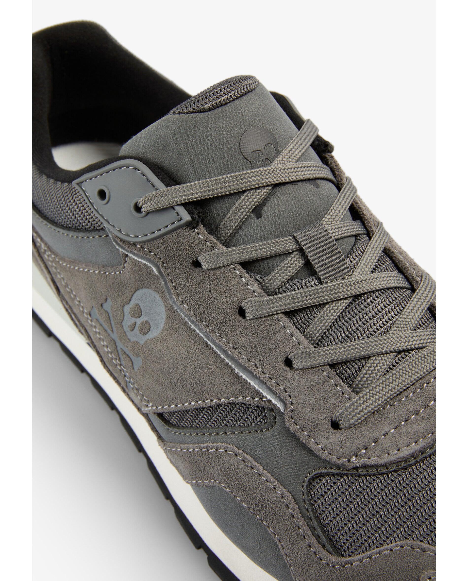 Deportivas de hombre combinadas con cordones - Scalpers - Gris Gris-6