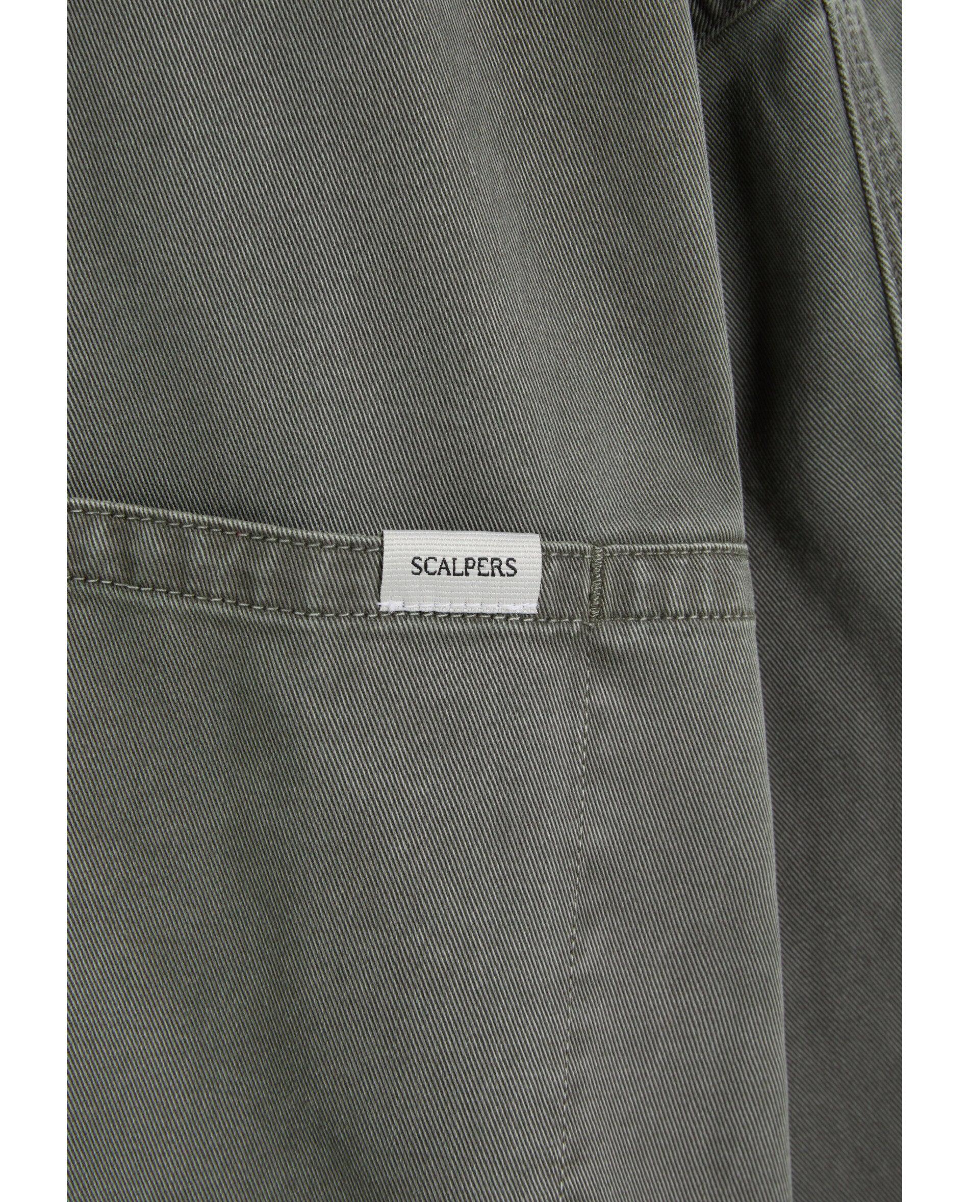Sobrecamisa de hombre estilo militar con bolsillos parche - Scalpers - Verde grisáceo Verde grisáceo-9