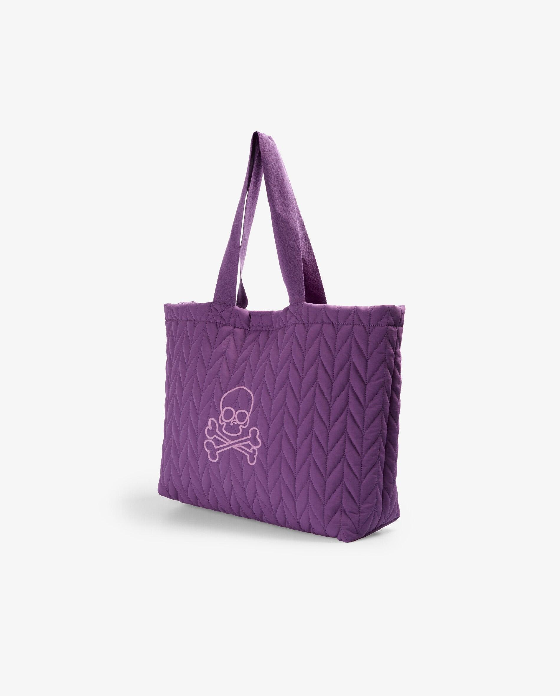 Bolso de niña tipo shopper en tejido acolchado - Scalpers - Purpura Purpura-2