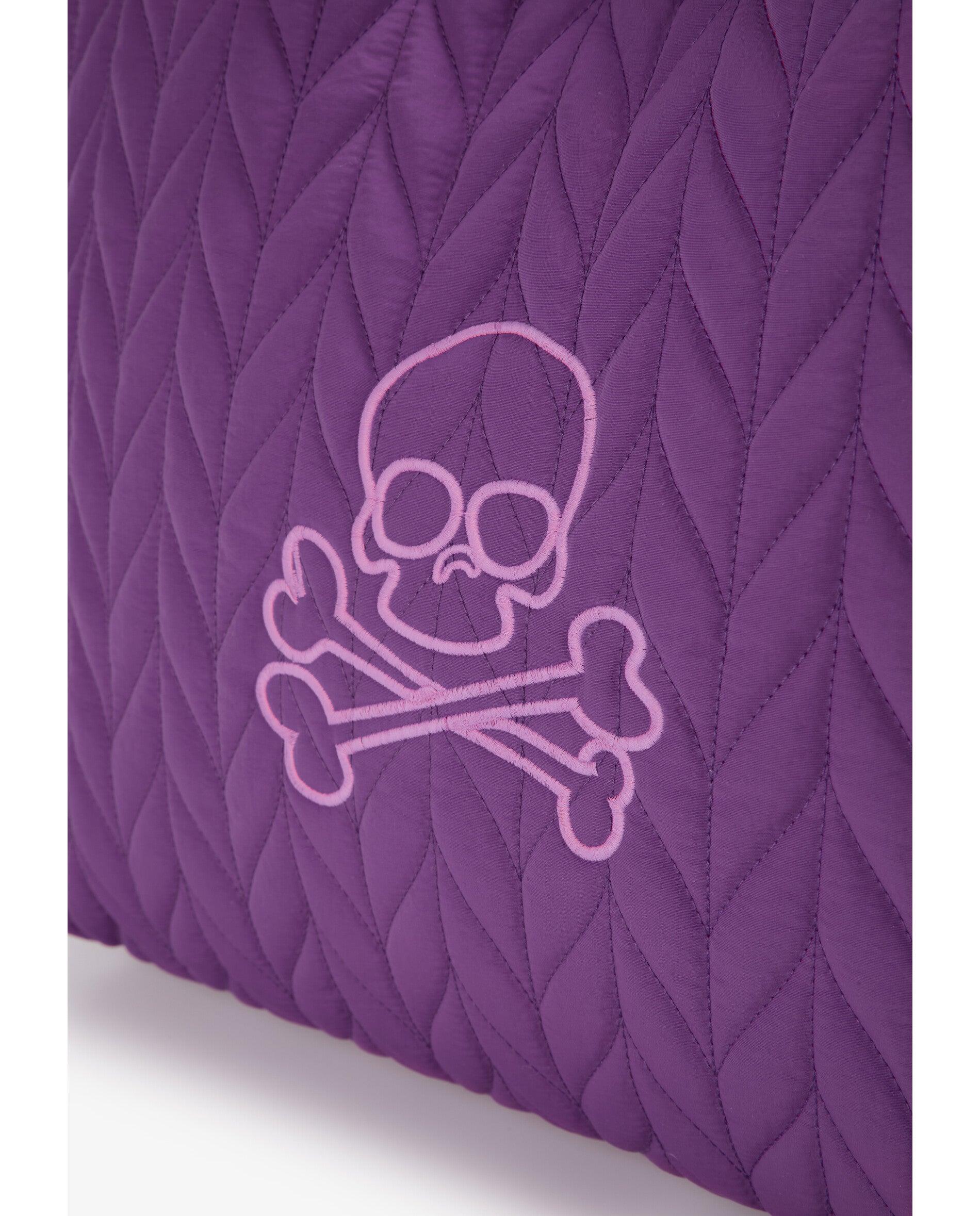 Bolso de niña tipo shopper en tejido acolchado - Scalpers - Purpura Purpura-4