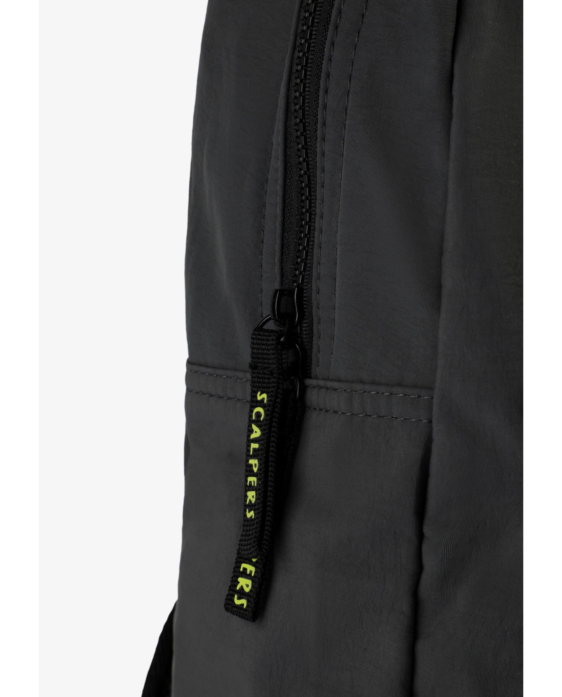 Mochila de niño en tejido técnico con parche engomado - Scalpers - Antracita Antracita-5
