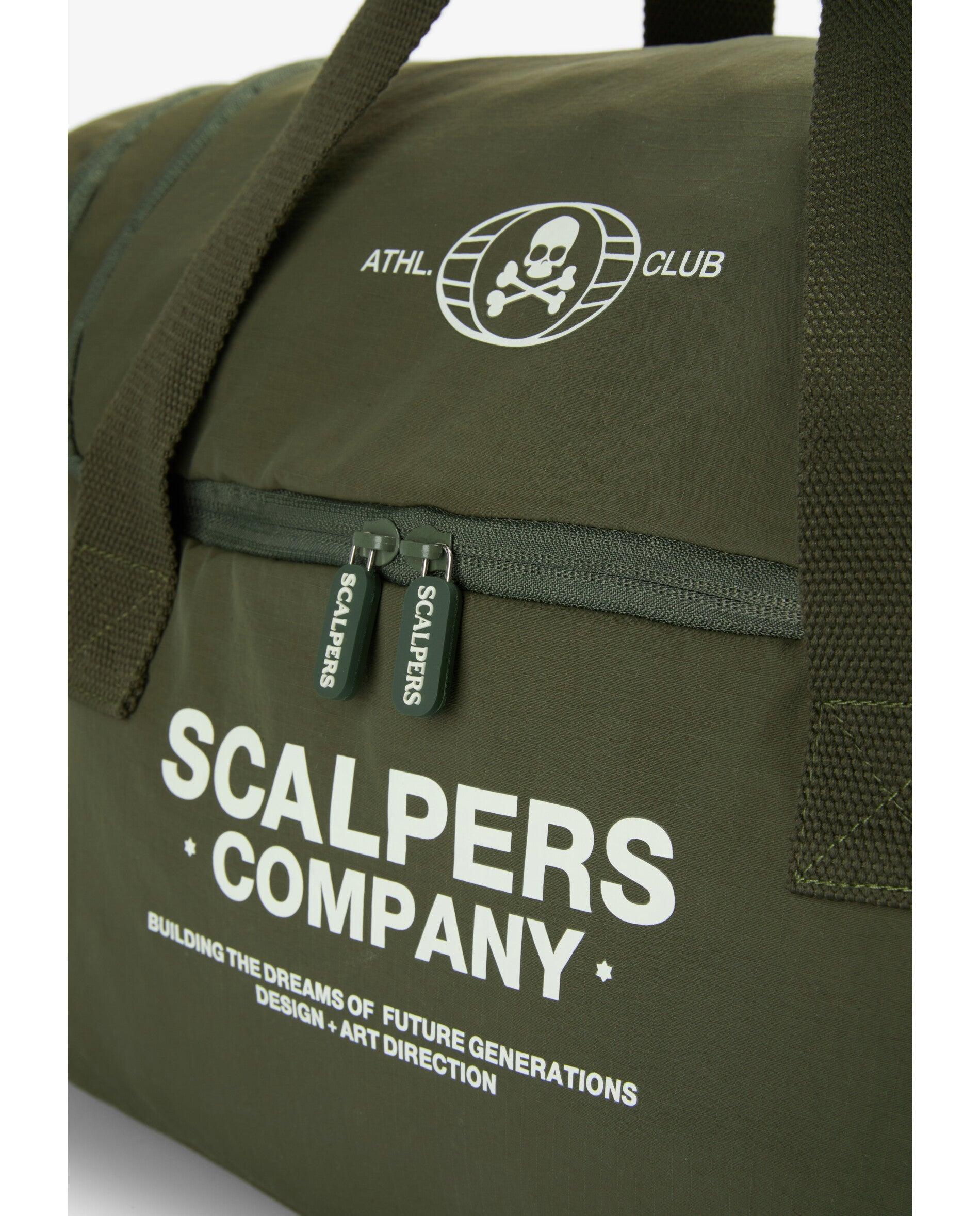 Bolsa de niño deportiva con doble asa superior y asa larga ajustable - Scalpers - Verde militar Verde militar-6