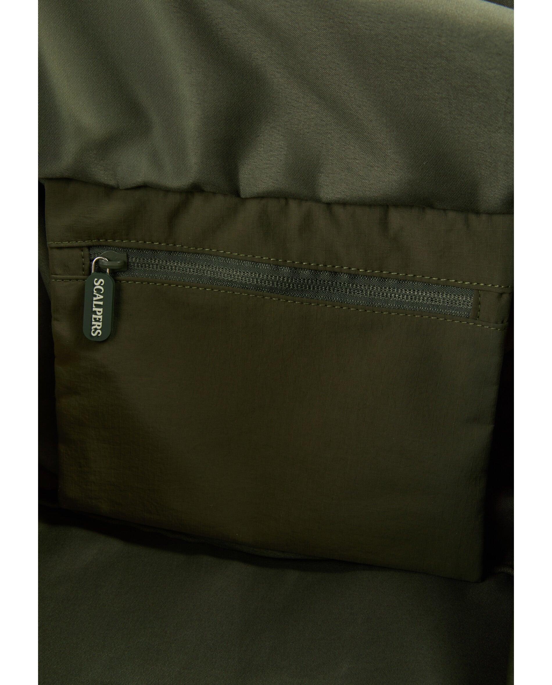 Bolsa de niño deportiva con doble asa superior y asa larga ajustable - Scalpers - Verde militar Verde militar-9
