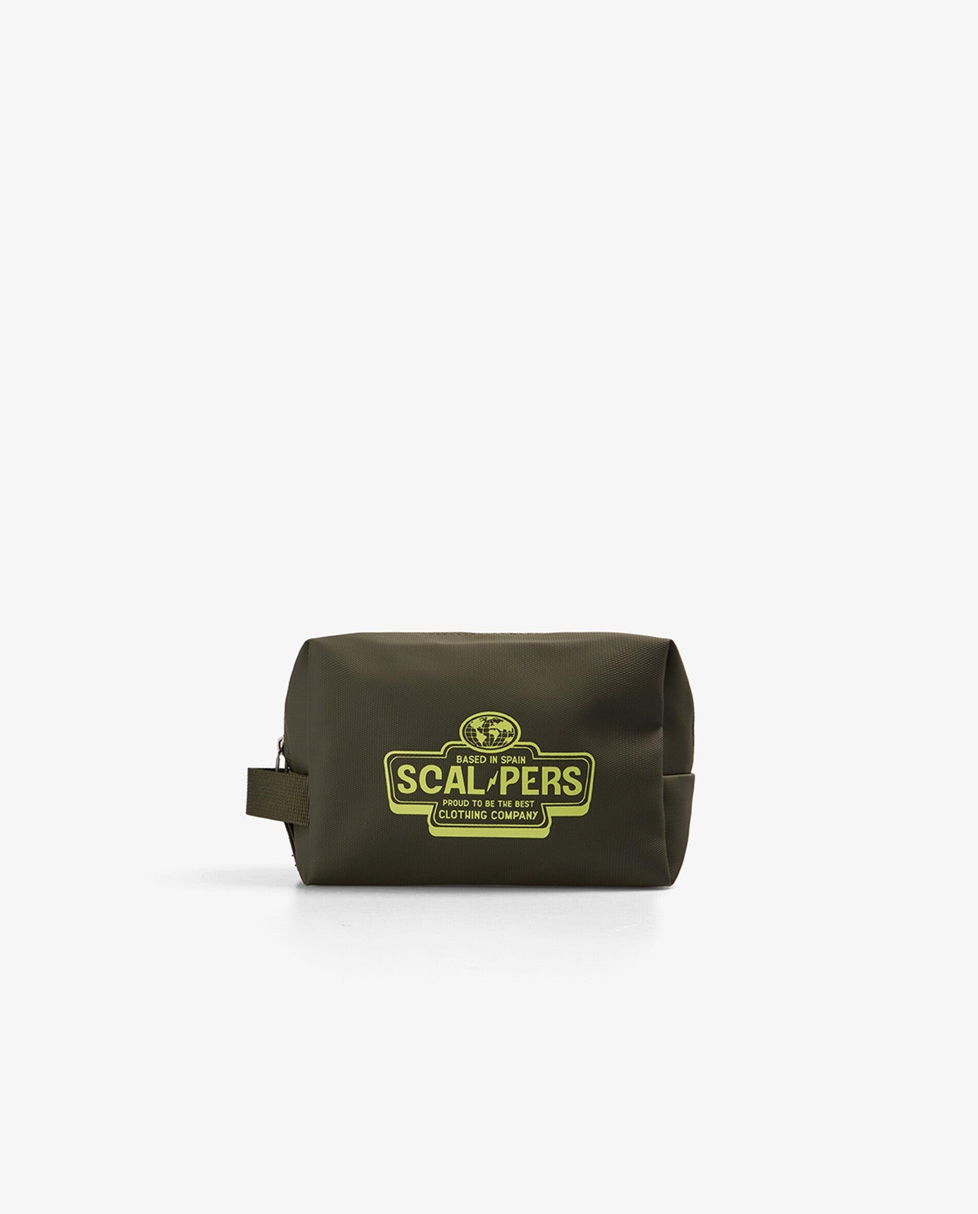 Neceser de niño con dibujo frontal y asa lateral - Scalpers - Kaki Kaki-1
