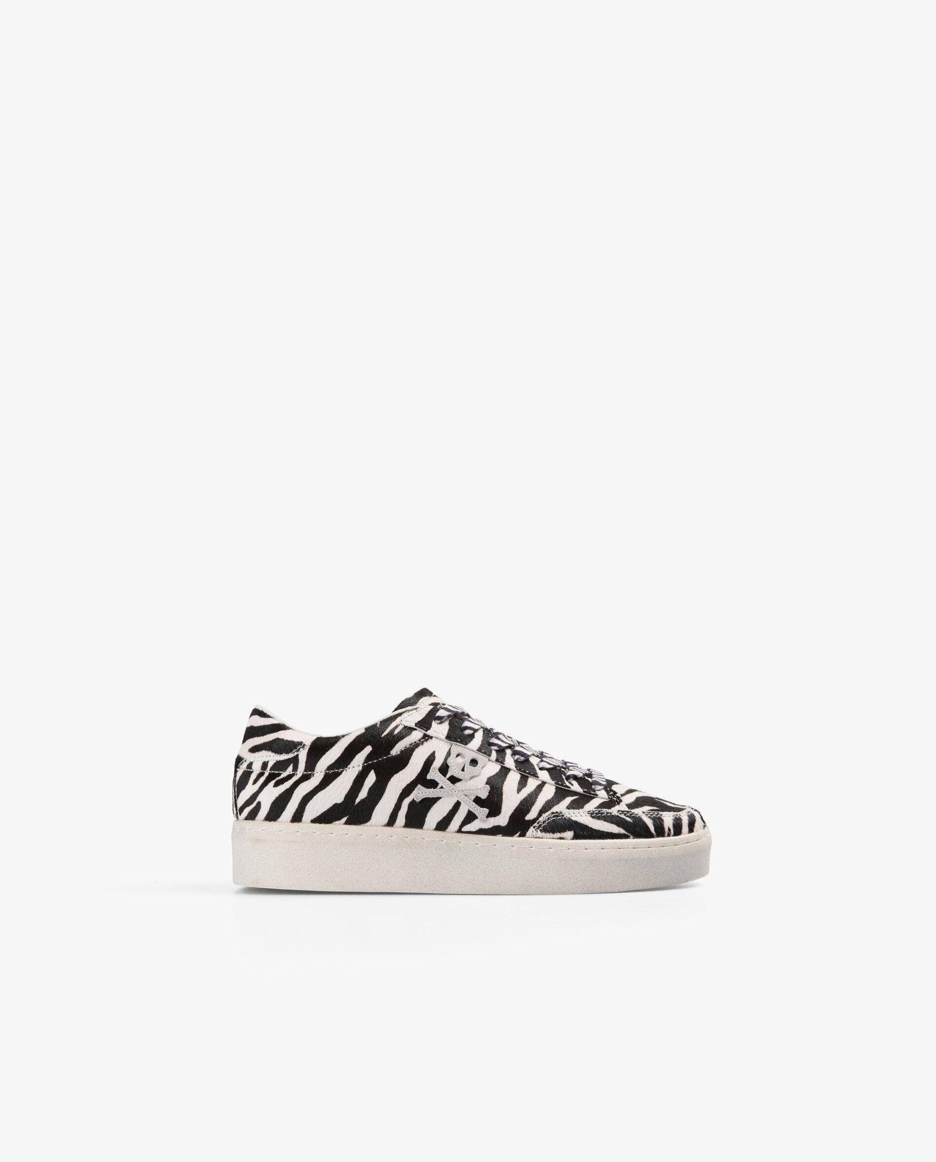 Zapatillas retro de mujer en tejido animal print de pelo - Scalpers - Multicolor Multicolor-1