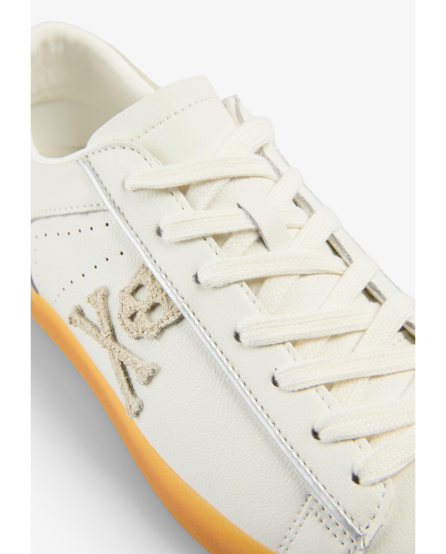 Zapatillas blancas de mujer bajas de piel - Scalpers - Blanco Blanco-6