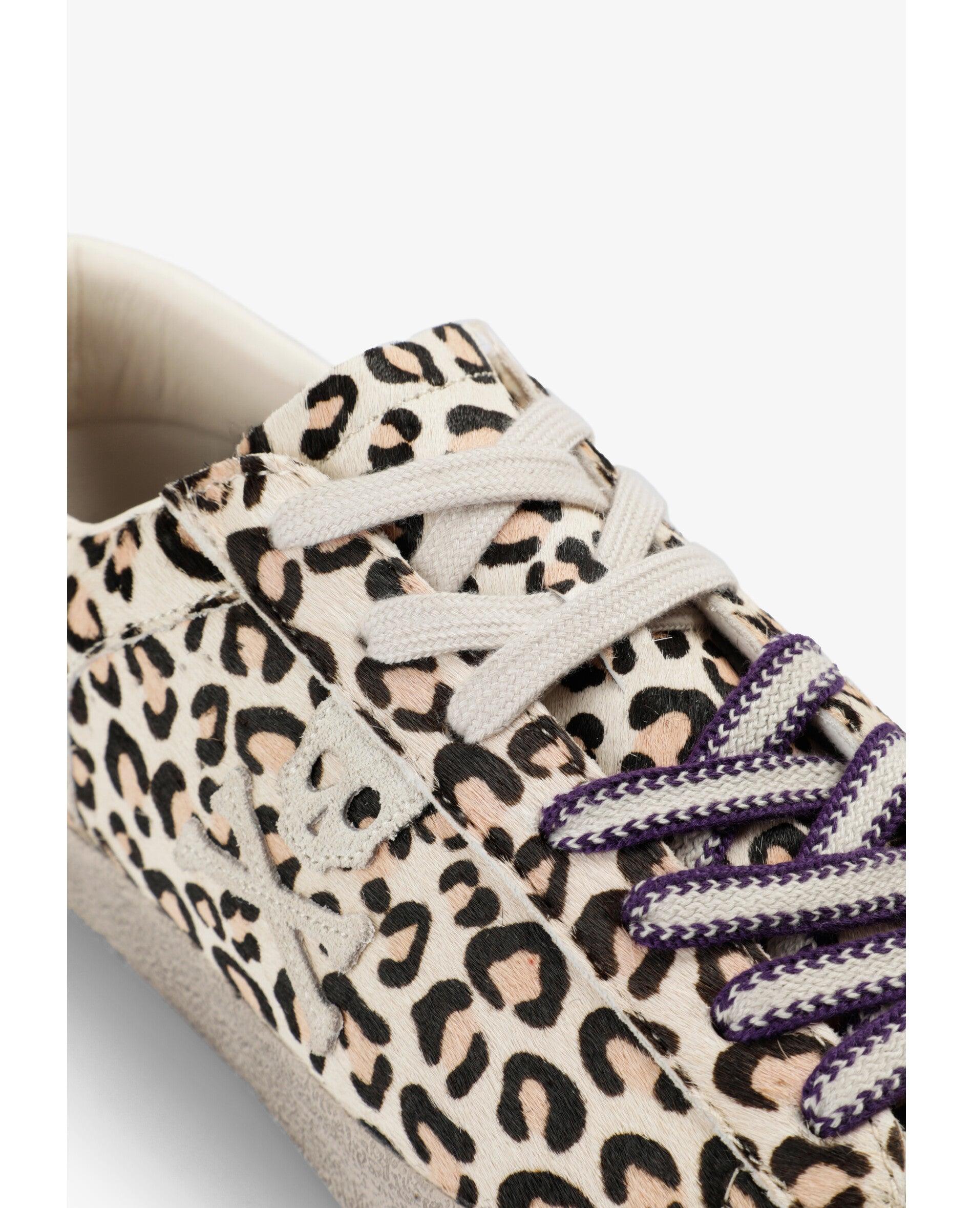 Zapatillas retro de mujer en tejido animal print de pelo - Scalpers - Multicolor Multicolor-4