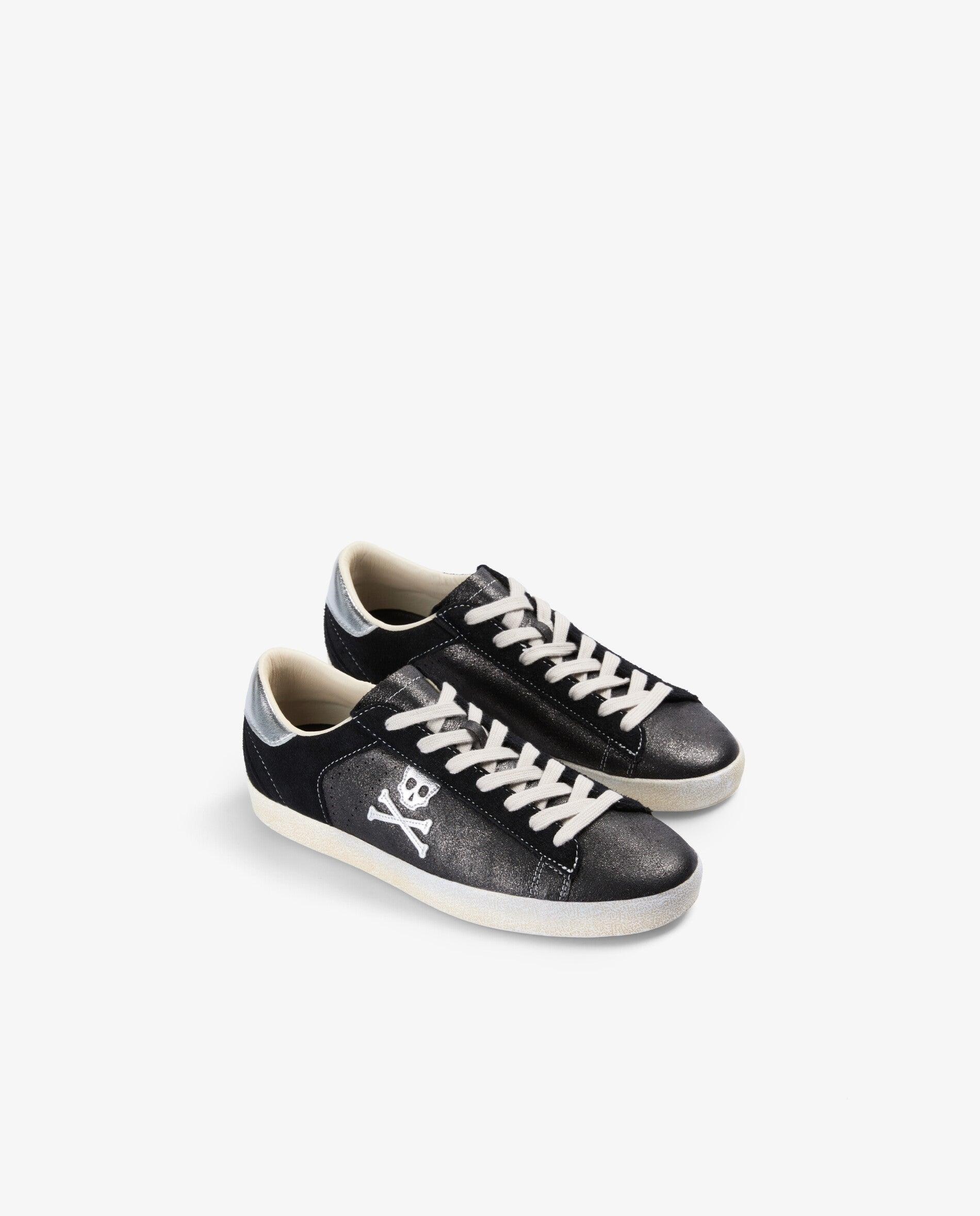 Zapatillas básicas de mujer bajas con suela efecto desgastado - Scalpers - Negro Negro-3