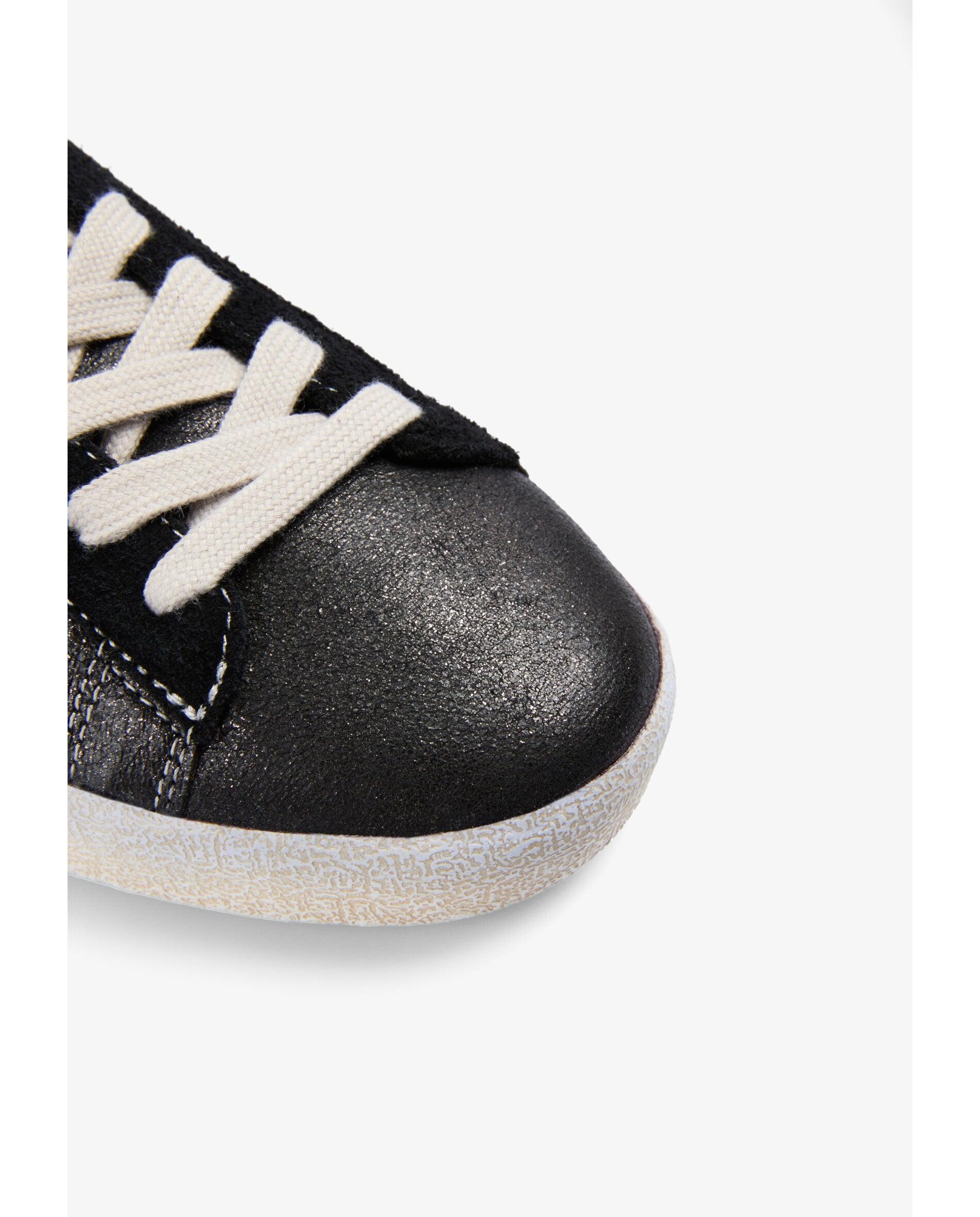 Zapatillas básicas de mujer bajas con suela efecto desgastado - Scalpers - Negro Negro-5