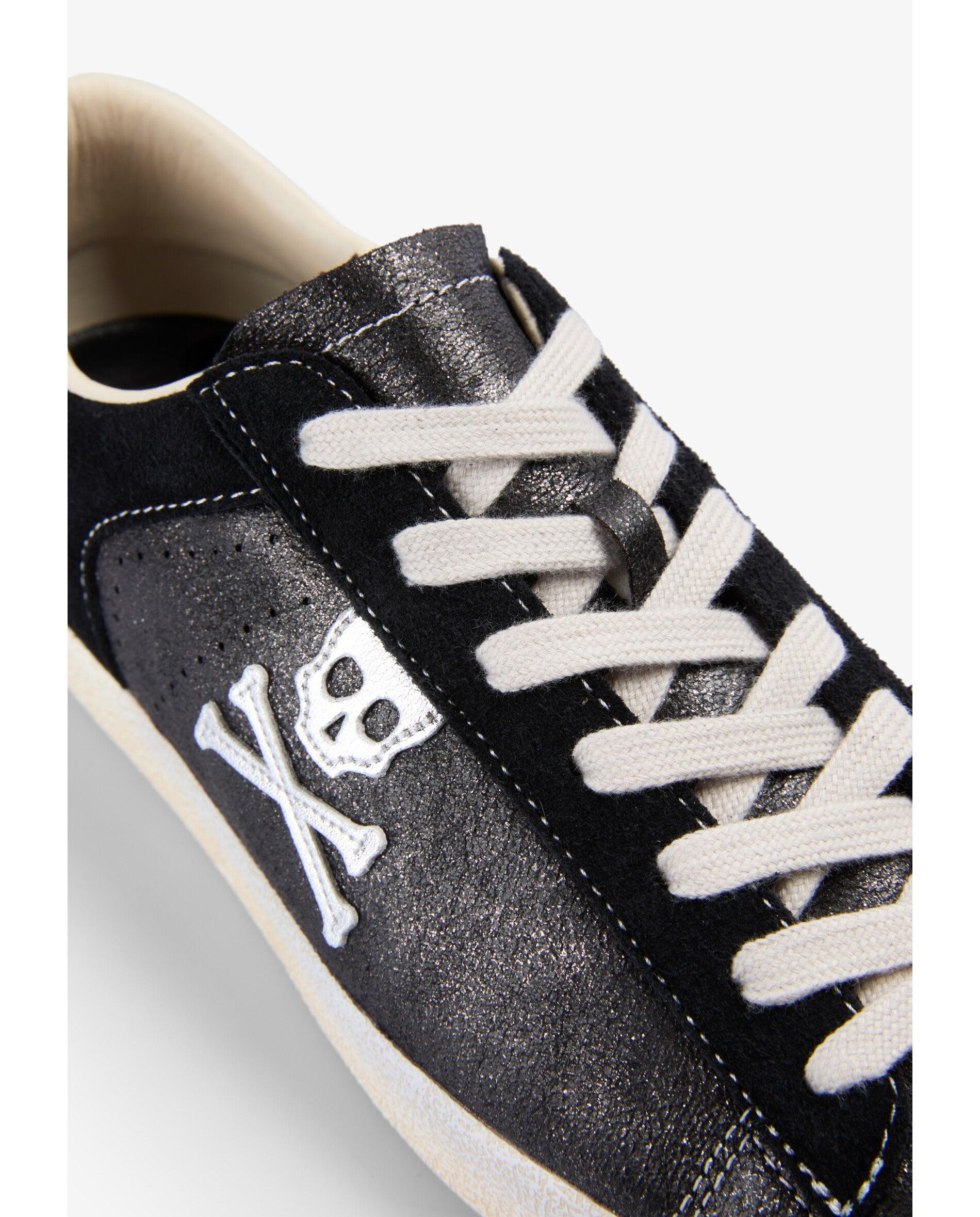 Zapatillas básicas de mujer bajas con suela efecto desgastado - Scalpers - Negro Negro-6
