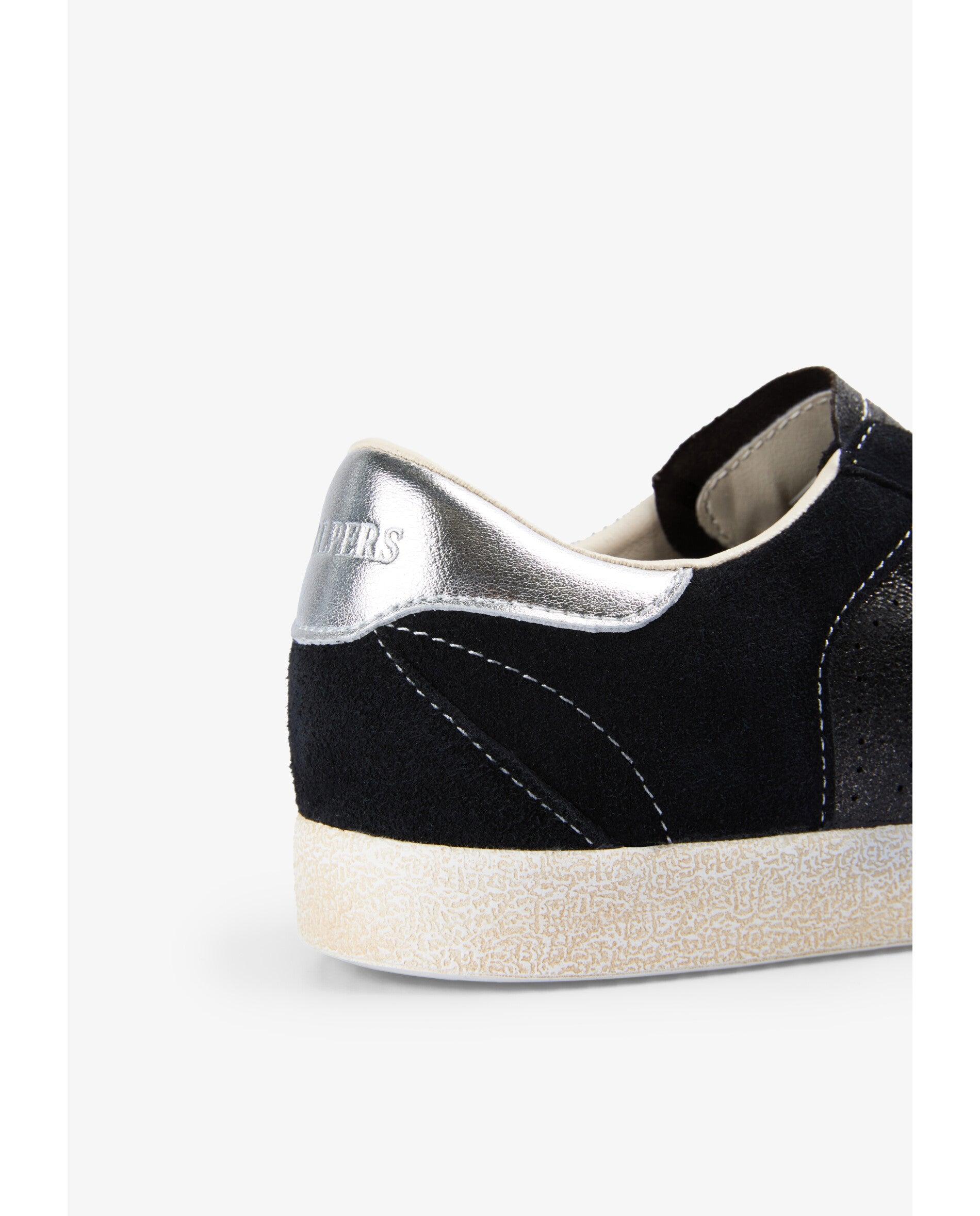 Zapatillas básicas de mujer bajas con suela efecto desgastado - Scalpers - Negro Negro-7