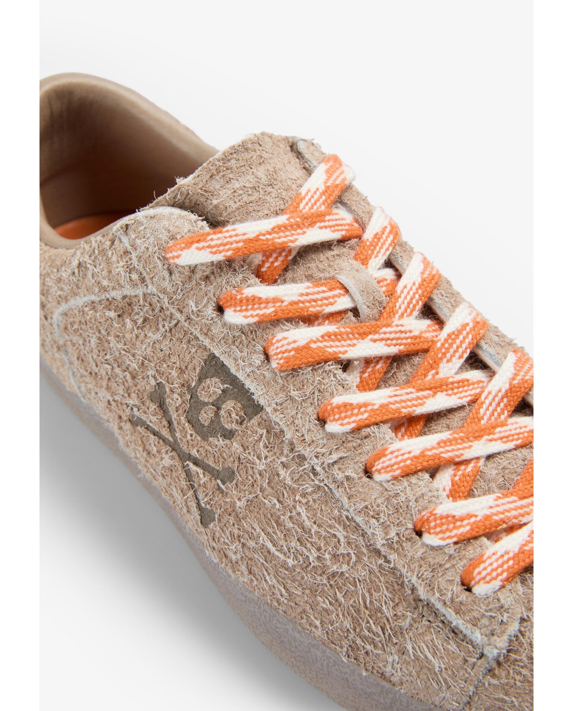 Zapatillas retro de mujer de ante con costuras a contraste - Scalpers - Caramelo Caramelo-6