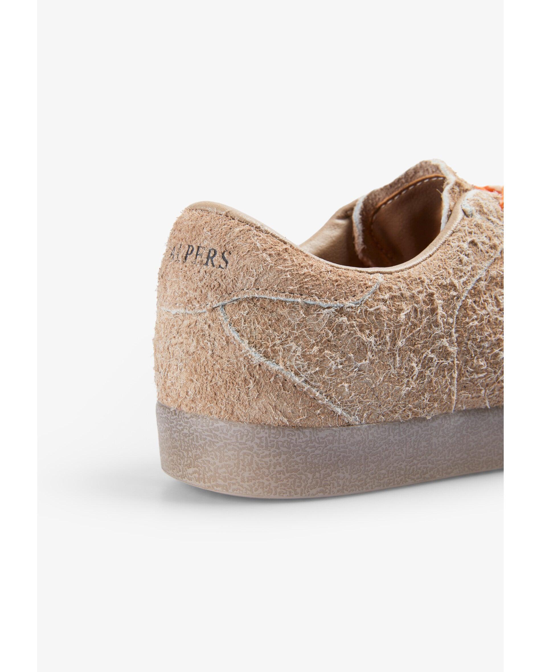 Zapatillas retro de mujer de ante con costuras a contraste - Scalpers - Caramelo Caramelo-7