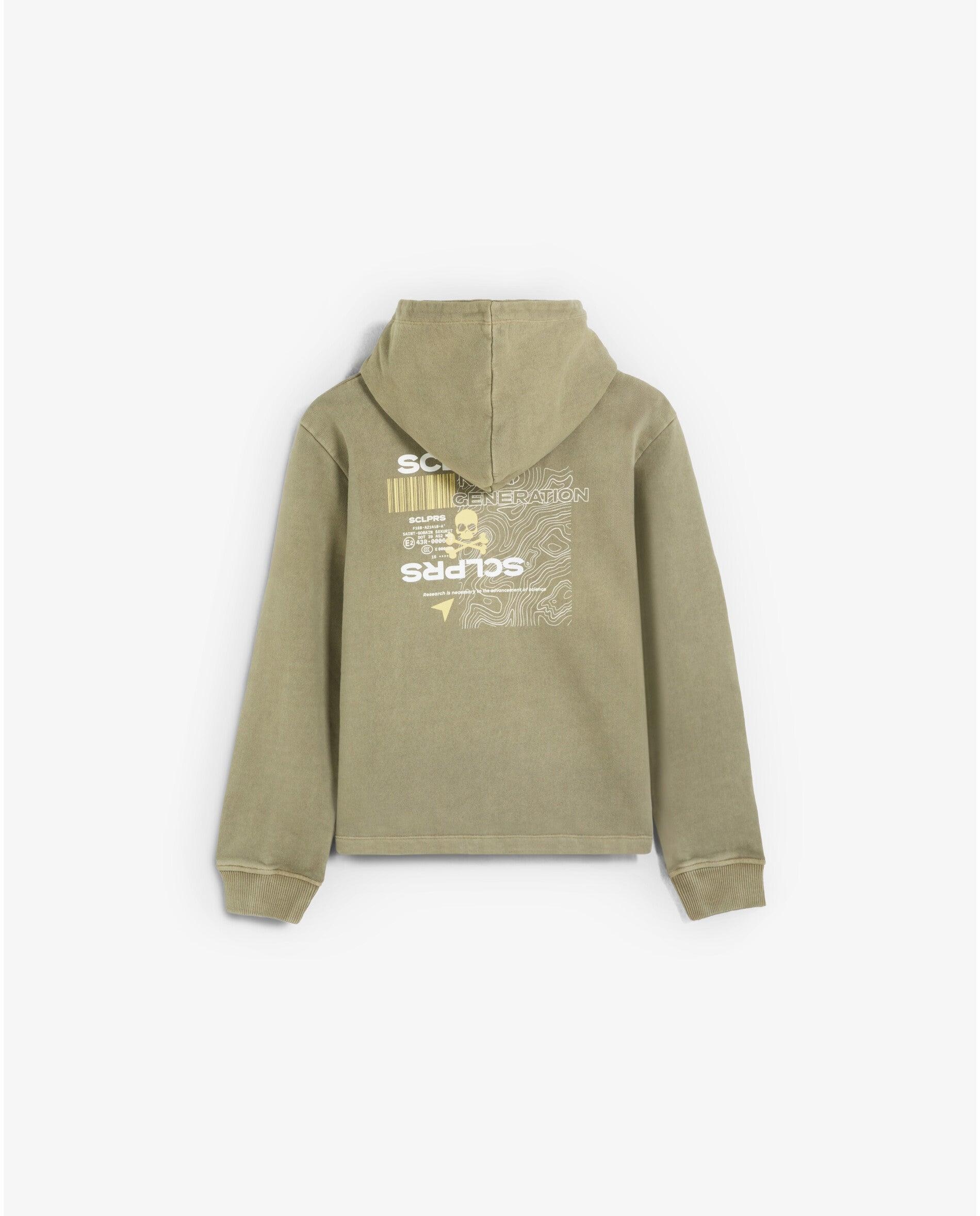 Imagen 2 de Sudadera con capucha de niño con estampado trasero - Scalpers - Kaki Kaki