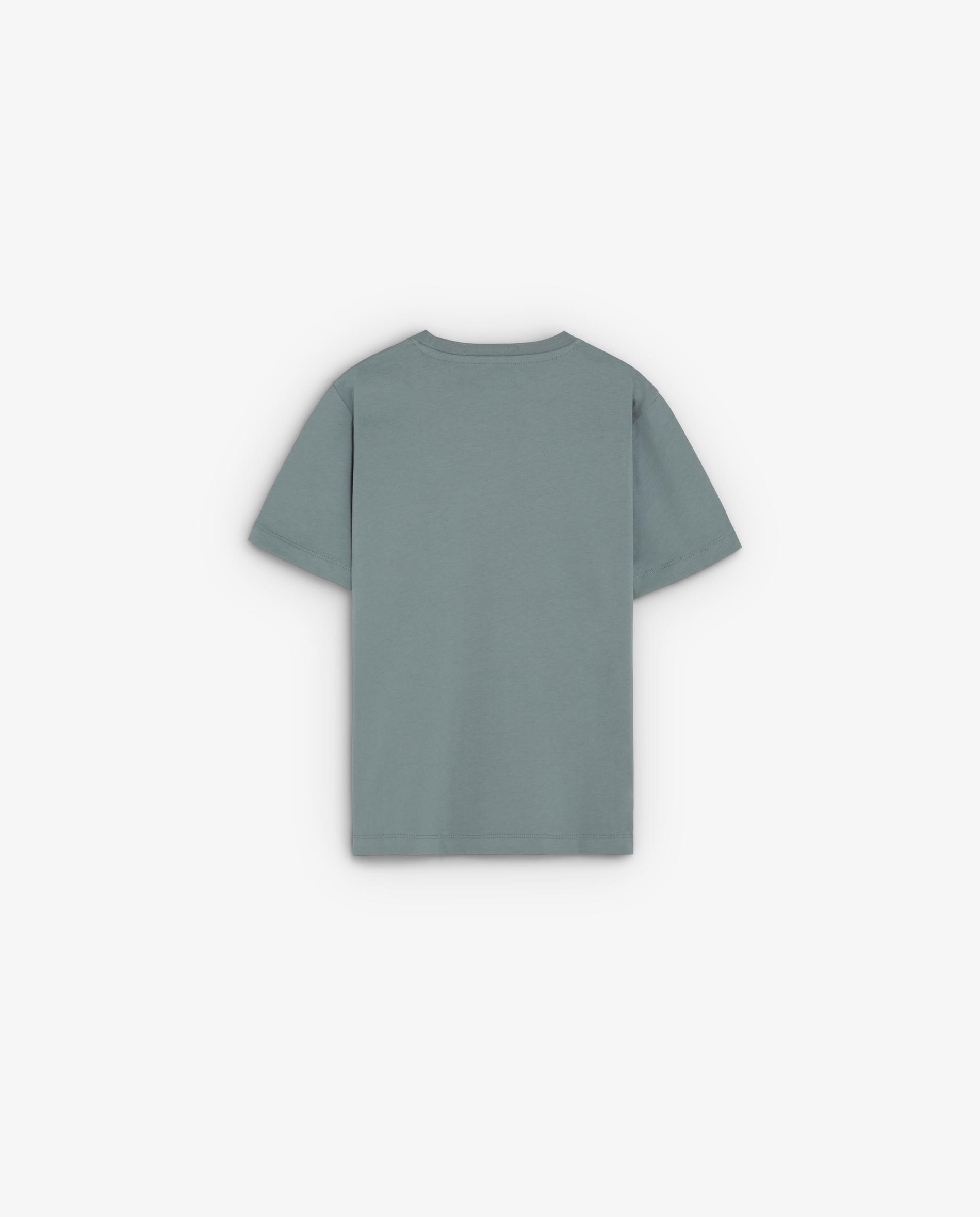 Camiseta de niño regular fit con calavera frontal en contraste - Scalpers - Verde anticuario Verde anticuario-2