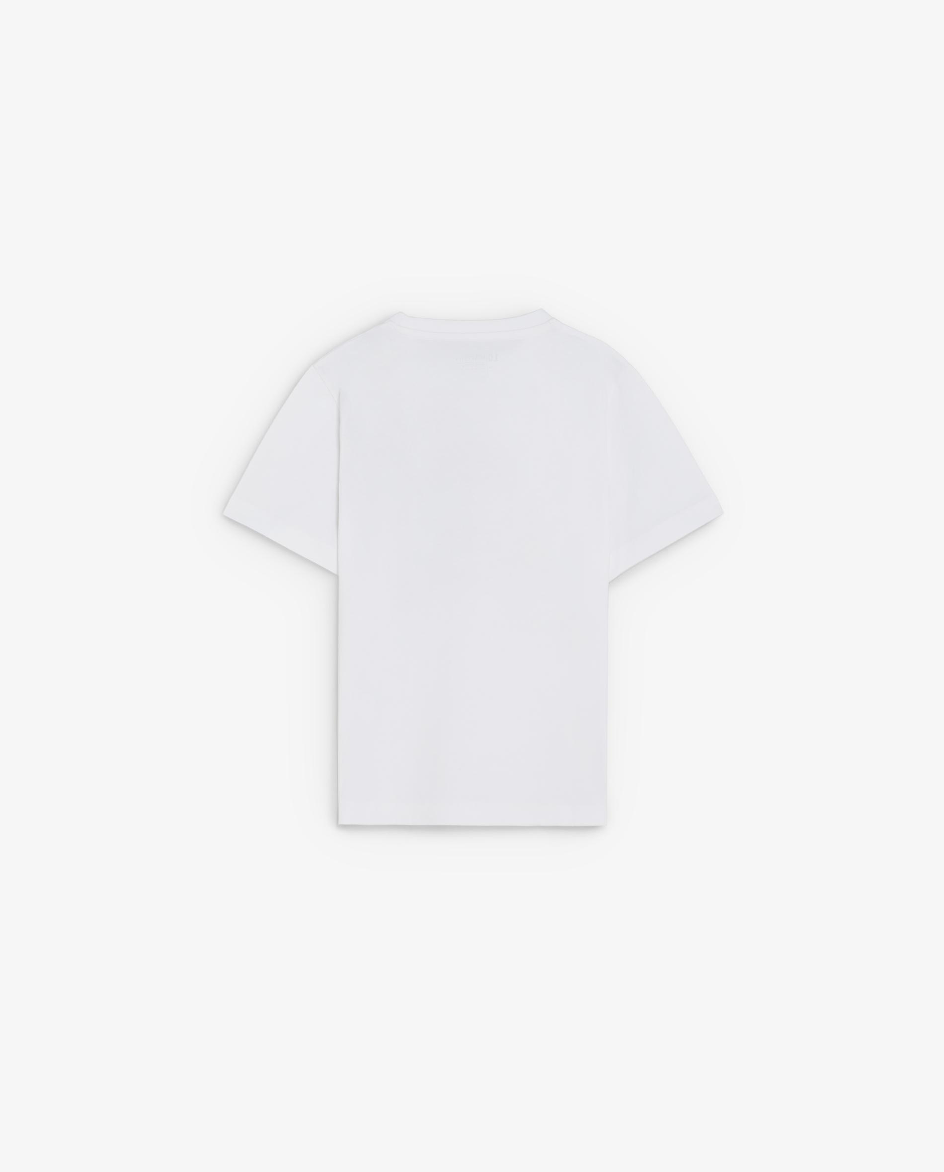 Camiseta de niño regular fit con calavera frontal en contraste - Scalpers - Blanco Blanco-2