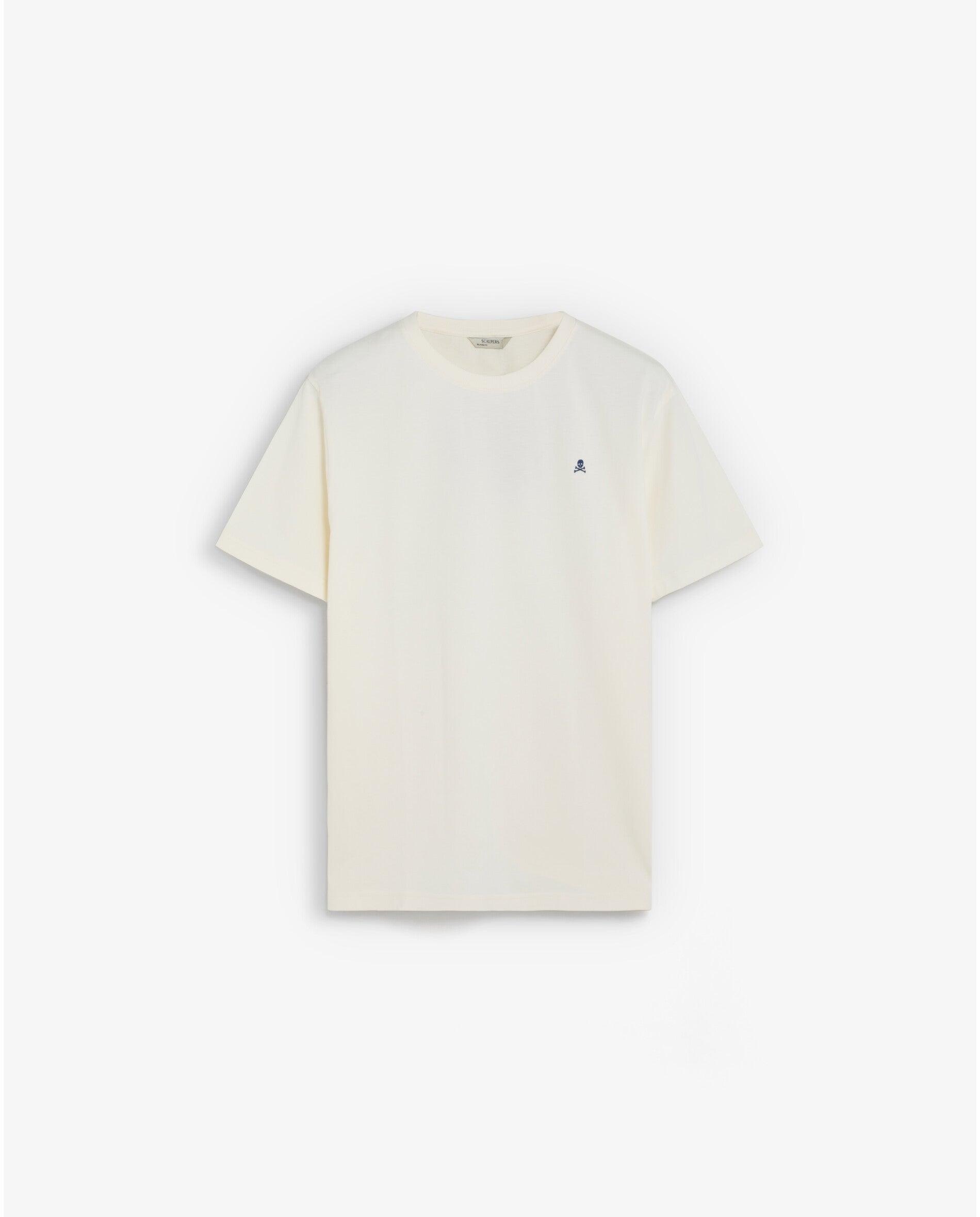 Imagen 0 de Camiseta de manga corta de hombre regular fit con estampado trasero Blanco