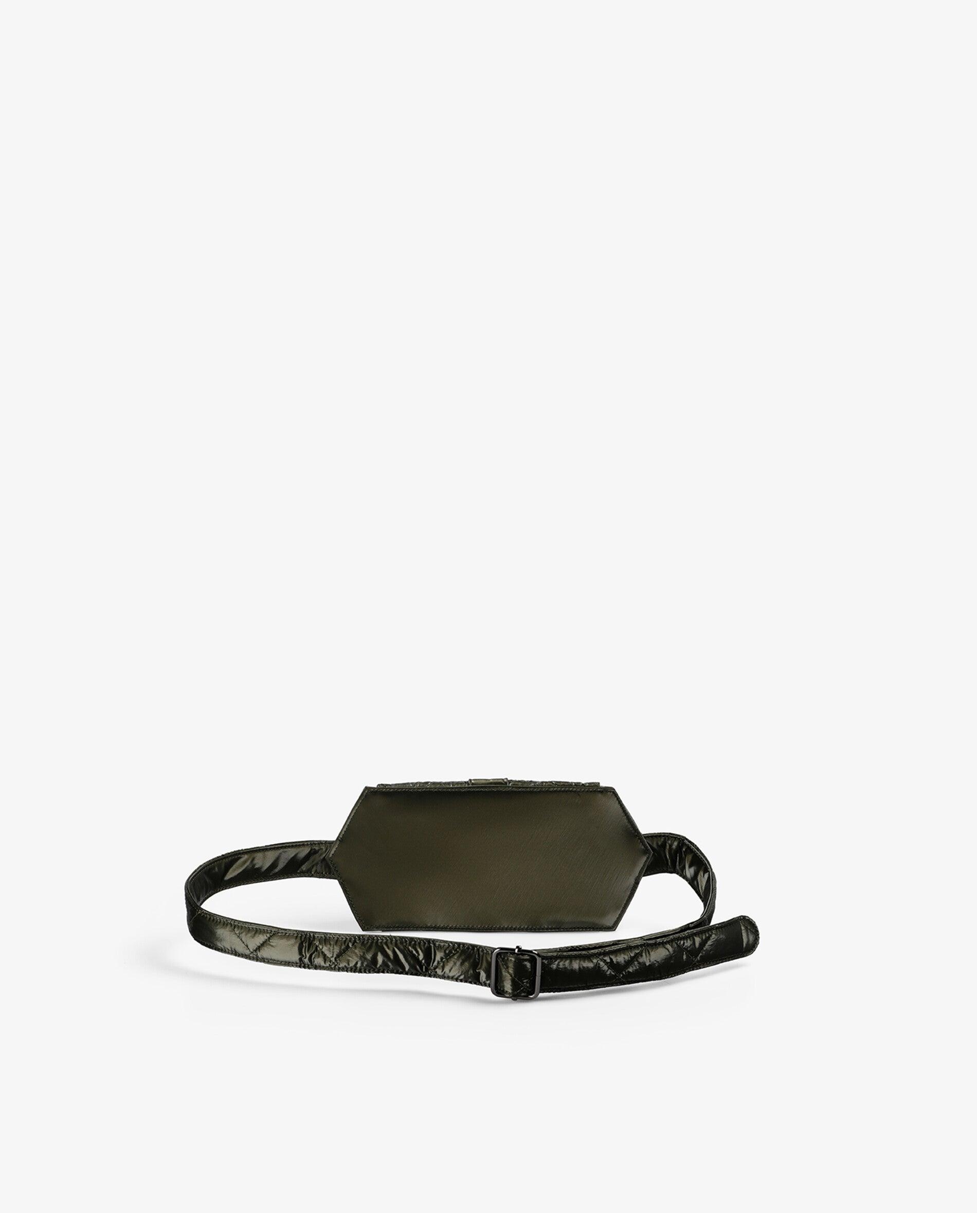 Riñonera de mujer en tejido técnico acolchado - Scalpers - Verde militar Verde militar-3