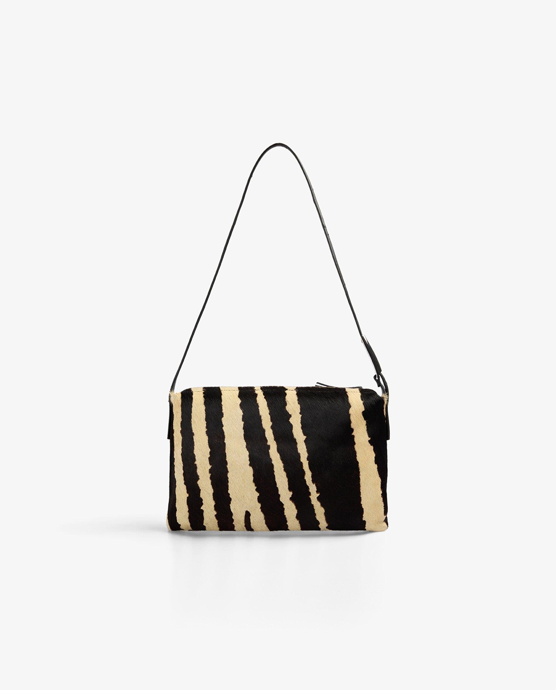 Bolso de hombro rectangular de piel con estampado animal print - Scalpers - Multicolor Multicolor-3