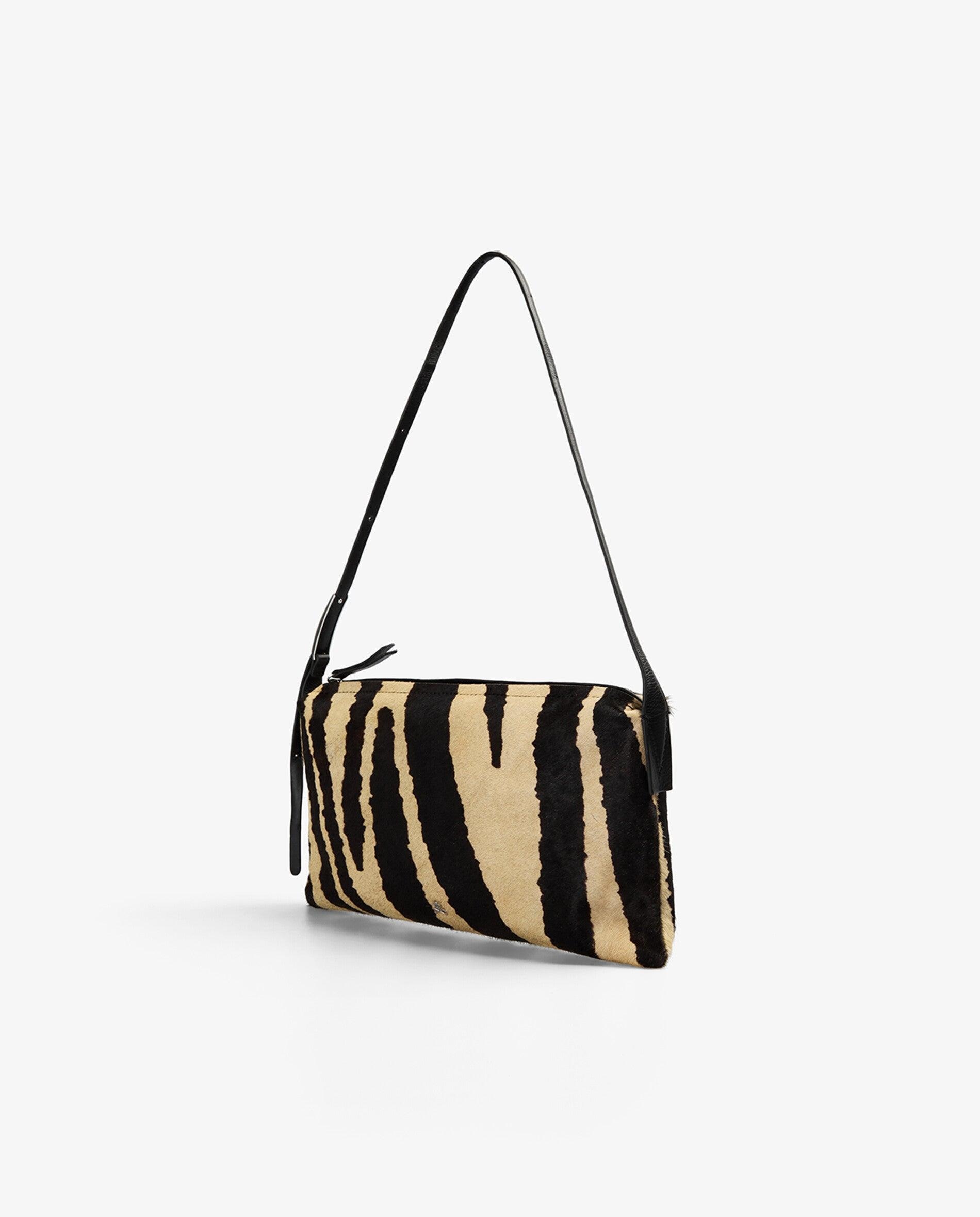 Bolso de hombro rectangular de piel con estampado animal print - Scalpers - Multicolor Multicolor-2